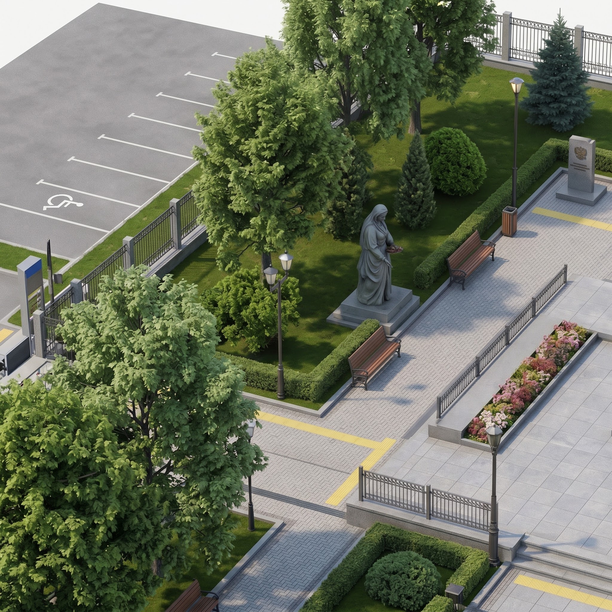 Второстепенный памятник "Скорбящей матери"