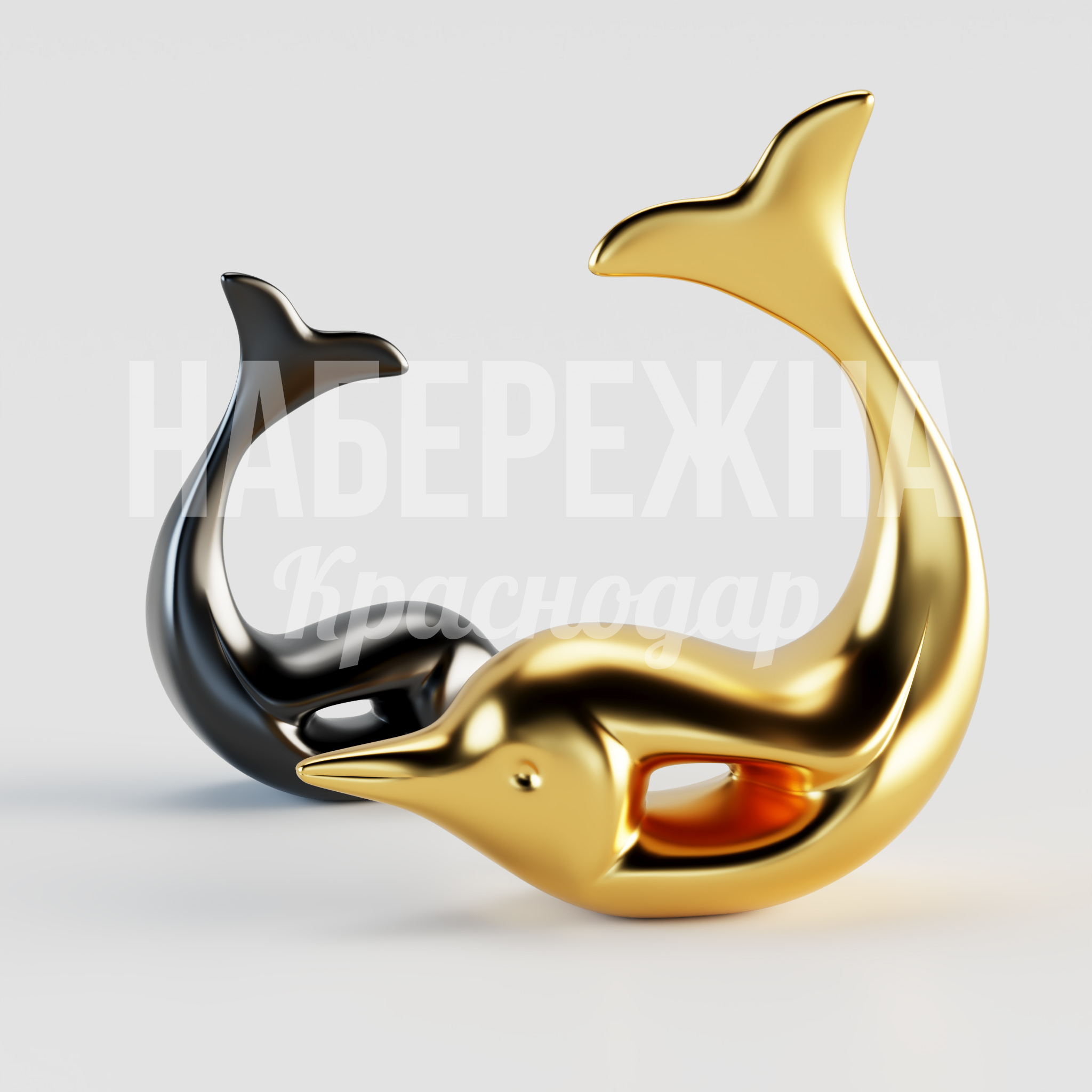 Дельфины Subbui — купить, ART-23.021 | Набережна Дельфины Subbui - заказать, Водная тематика, Металл