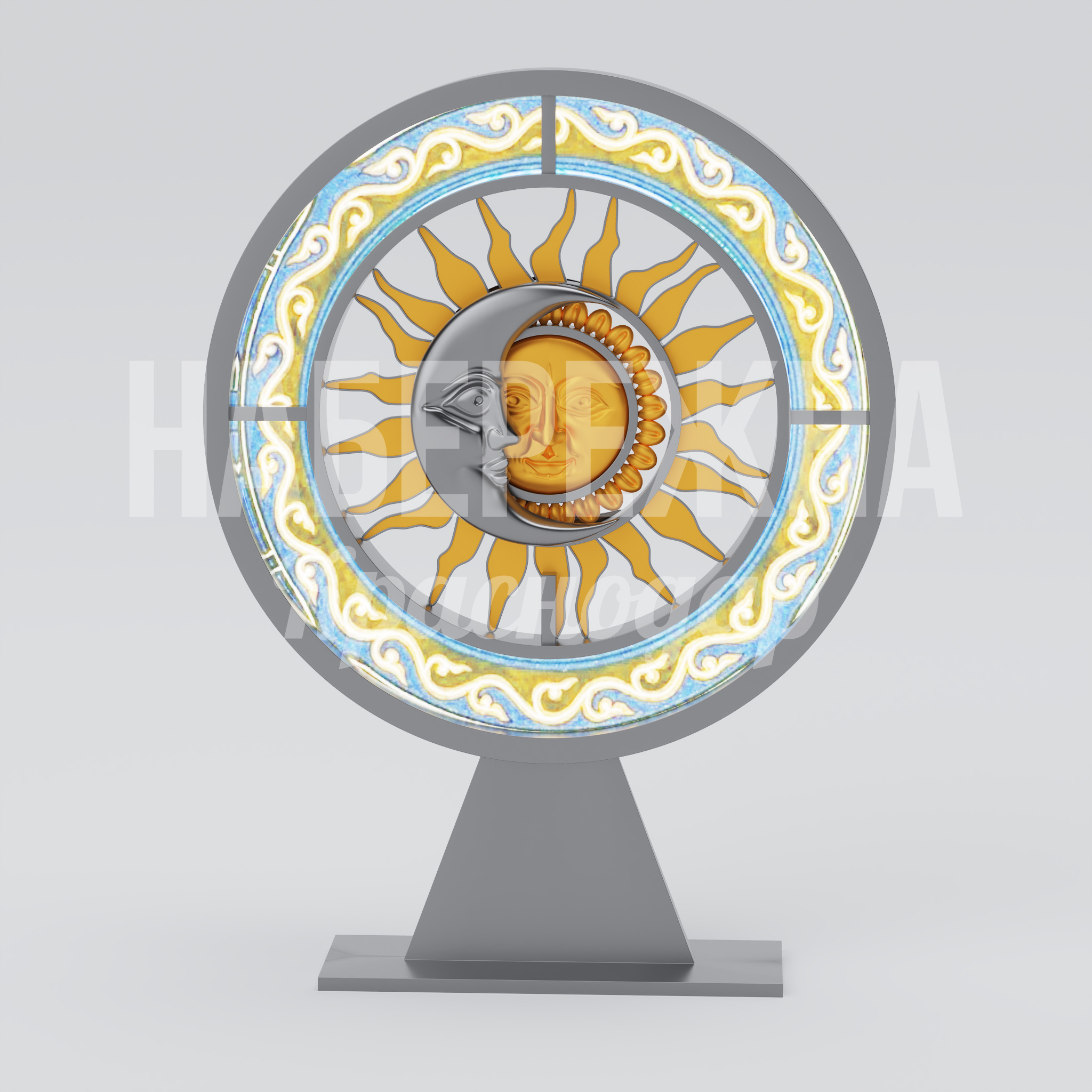 Арт-объект "День и Ночь" - для благоустройства, ART-25.001