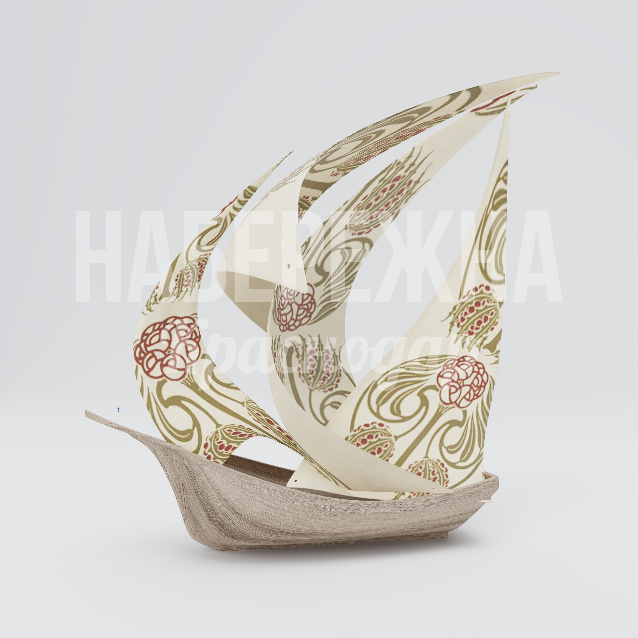 Aрт-объект Корабль Kig - купить, 4500x11800x12000 мм, Дерево, Стеклопластик