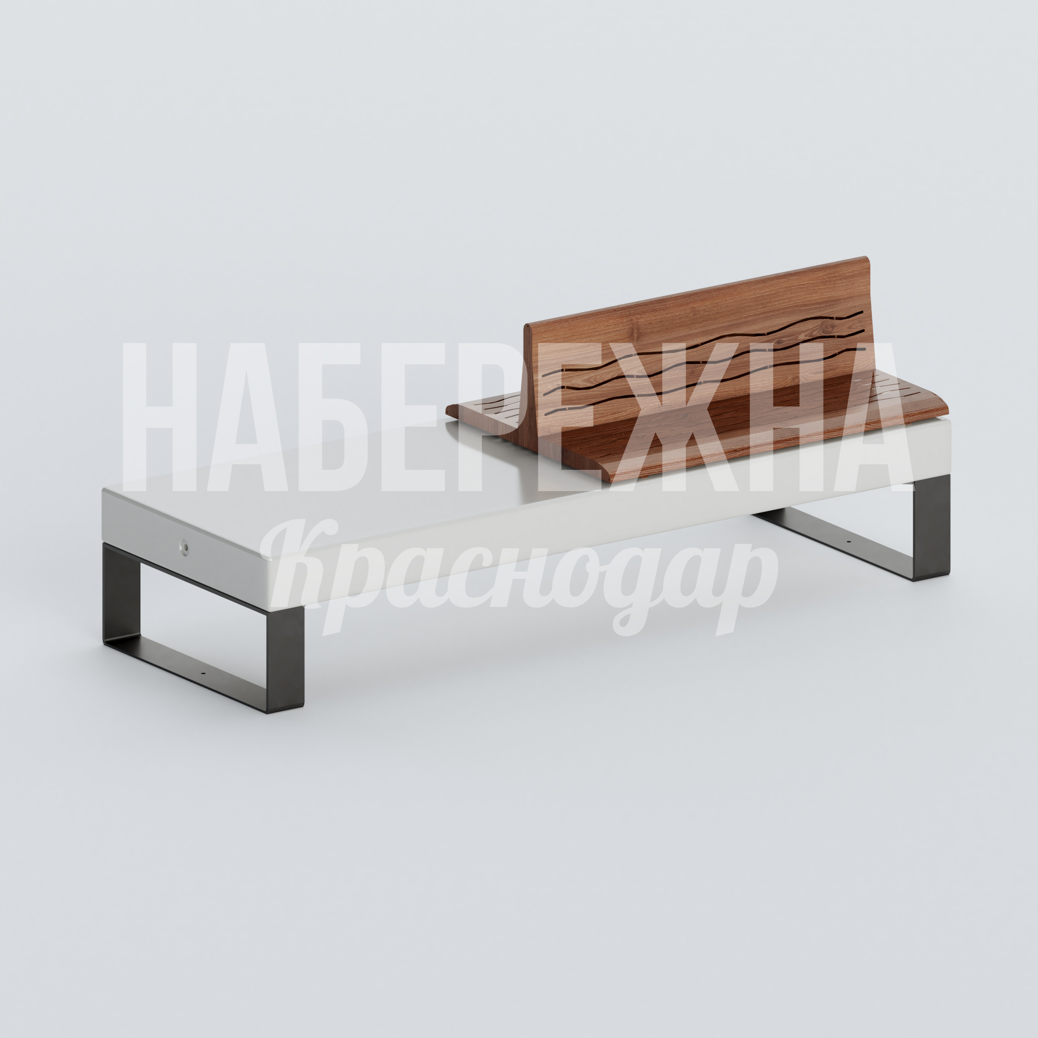 Скамейка Våhbupku 750x2100x725 мм. ASK-20.155 Скамейка со спинкой и сиденьем из натуральной древесины на прочной стальной раме с полимерным покрытием.