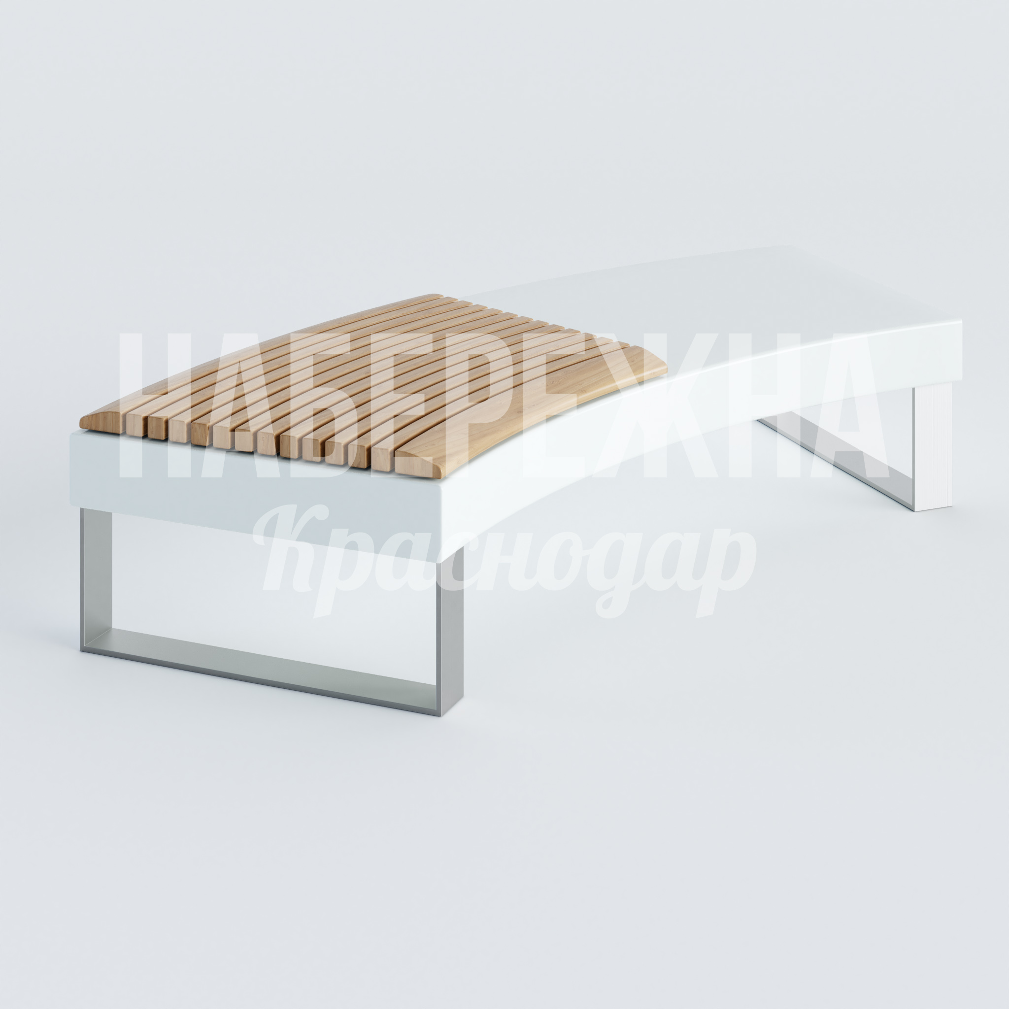 Лавочка модульная Elen 01 900x2100x450 мм. ASK-20.161 Лавочка с ламелями из дерева на металлокаркасе. Модульная конструкция для гибкой планировки пространства.