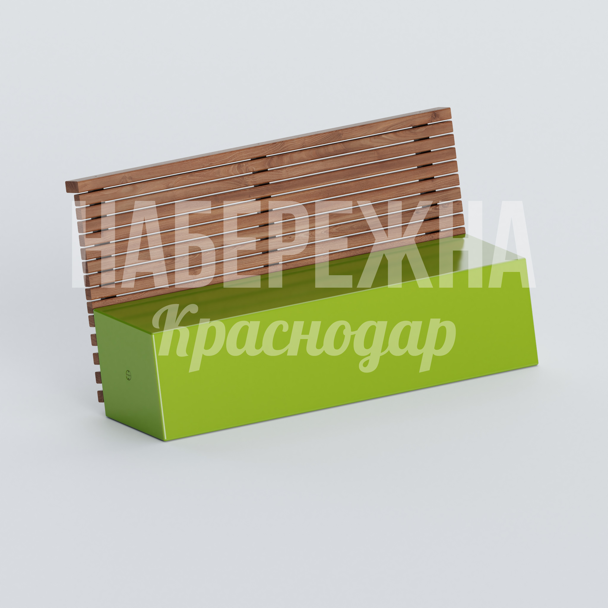 Скамейка Yebufce 770x2000x970 мм. ASK-20.193 Скамейка со спинкой и основанием из композита, устойчива к влаге и UV-излучению, подходит для парков и скверов.