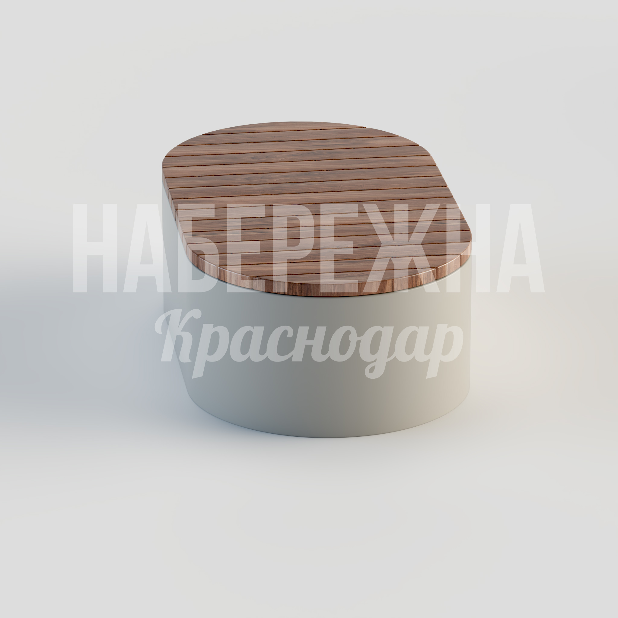 Лавочка Yuyåf - заказать, Лавочки, Бетон, Дерево