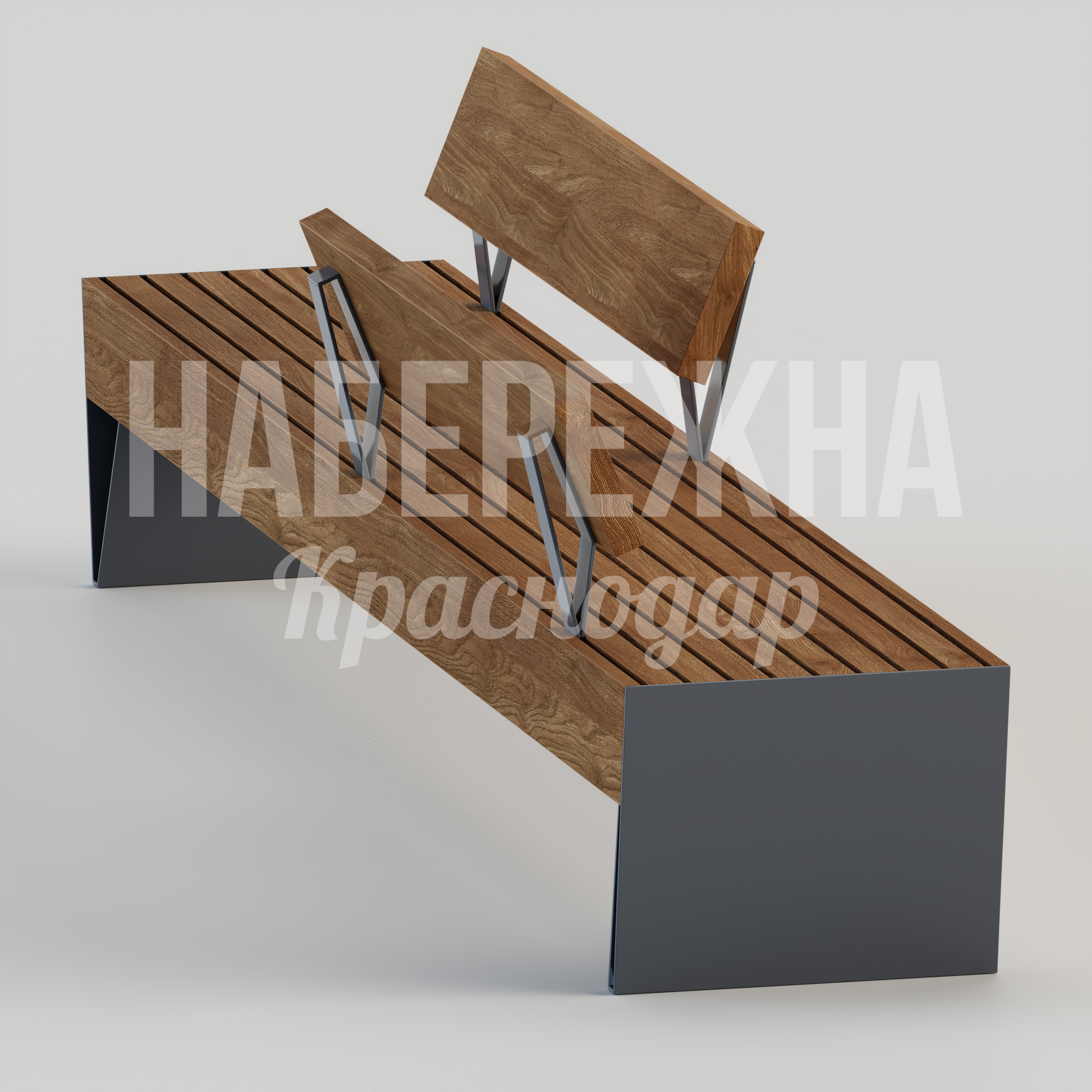 Скамейка Mijyod - заказать, Скамейки, Металл, Дерево