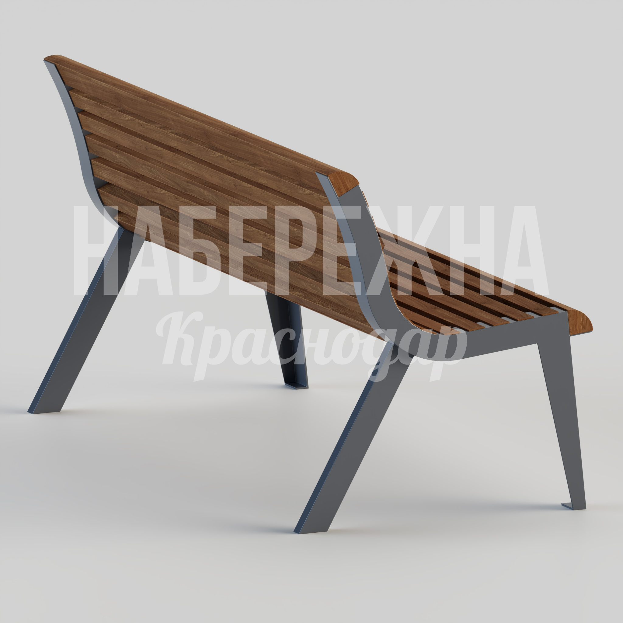 Скамейка Vöp - заказать, Скамейки, Металл, Дерево