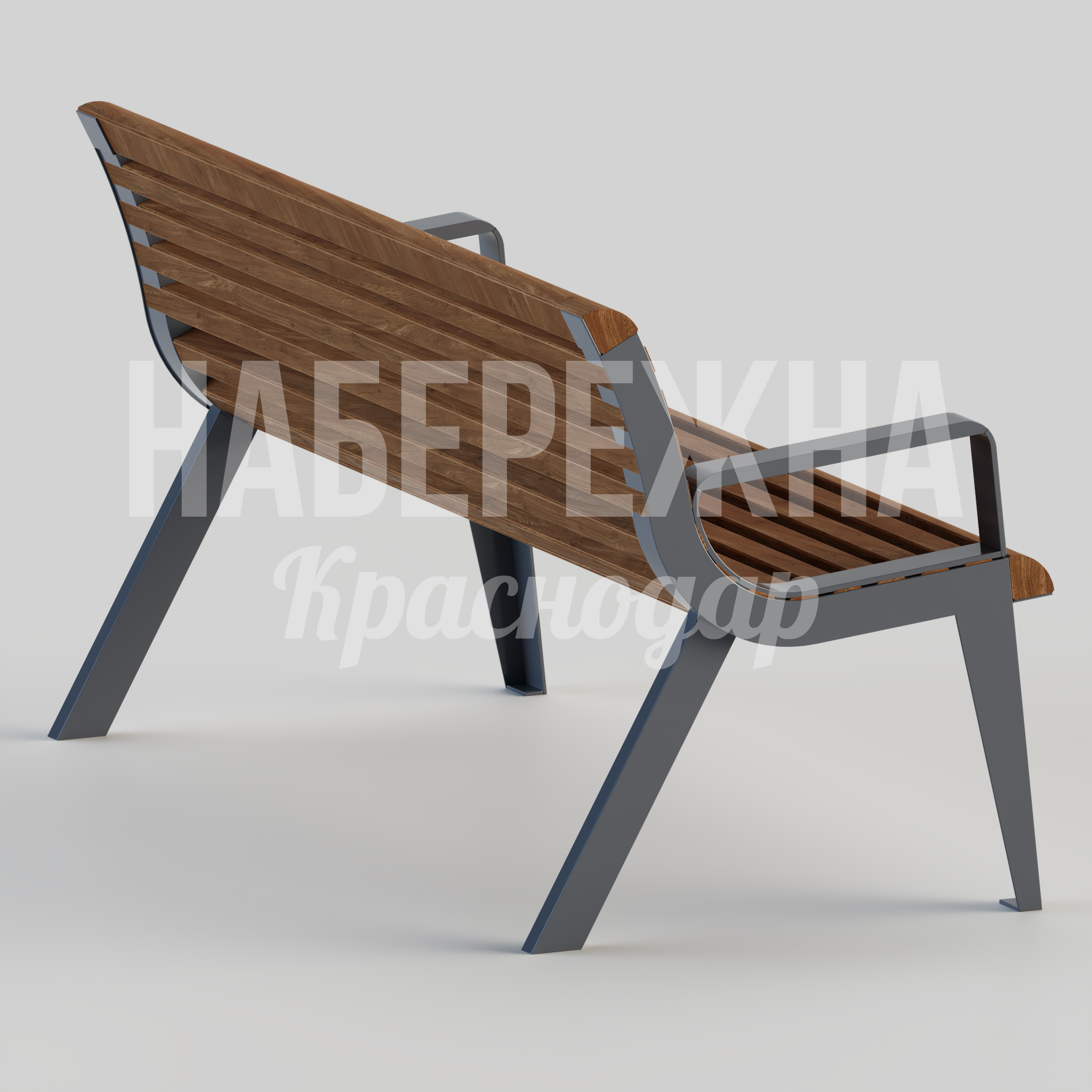 Скамейка Gegledå - заказать, Скамейки, Металл, Дерево