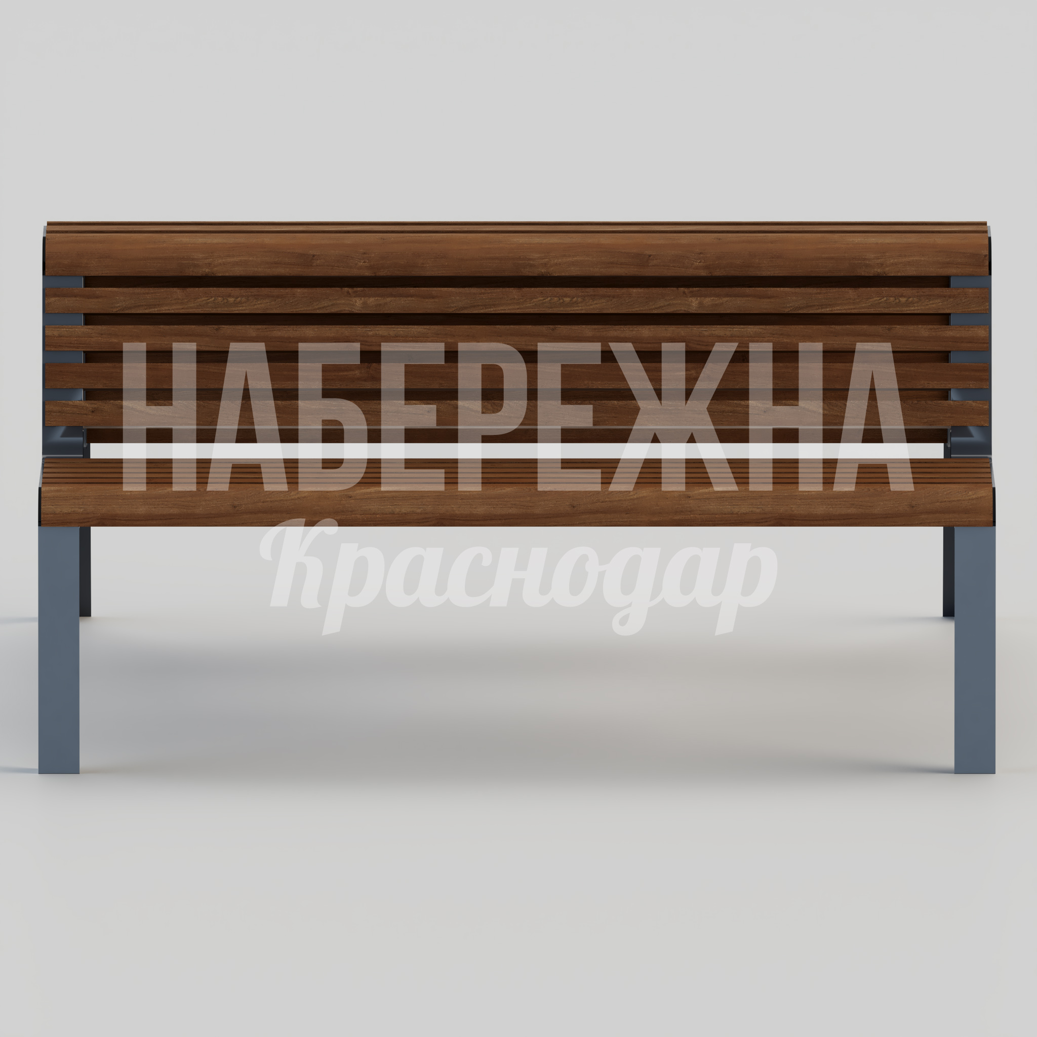 Двойная скамейка Faa - купить, 1220x1500x750 мм, Металл, Дерево