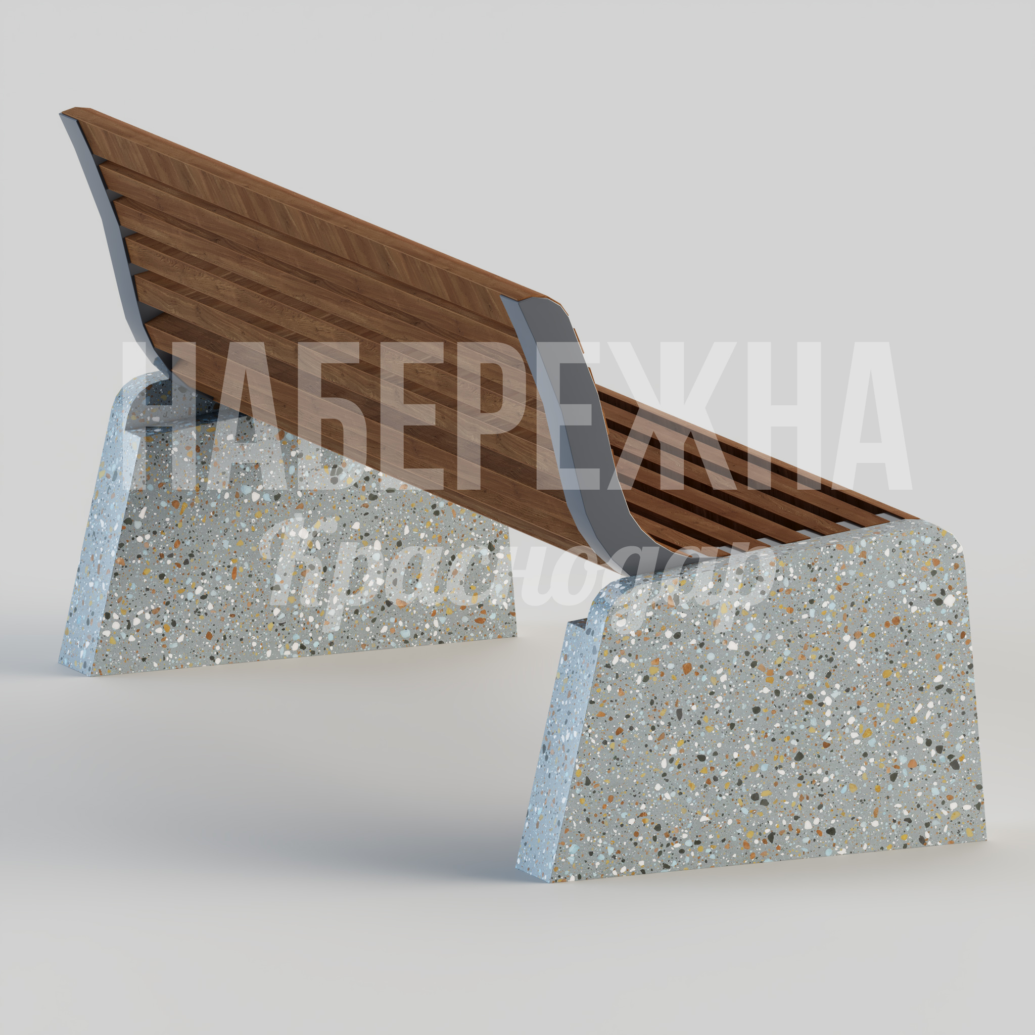 Скамья Asmetmi — купить, MAF-24.091 | Набережна Скамья Asmetmi - заказать, Скамейки из бетона, Бетон, Металл, Дерево