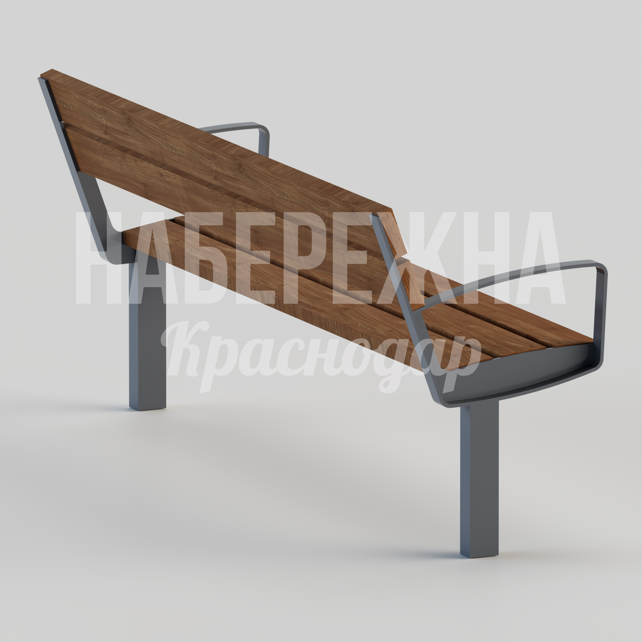 Скамейка Uhga — купить, MAF-24.093 | Набережна Скамейка Uhga - заказать, Скамейки, Металл, Дерево