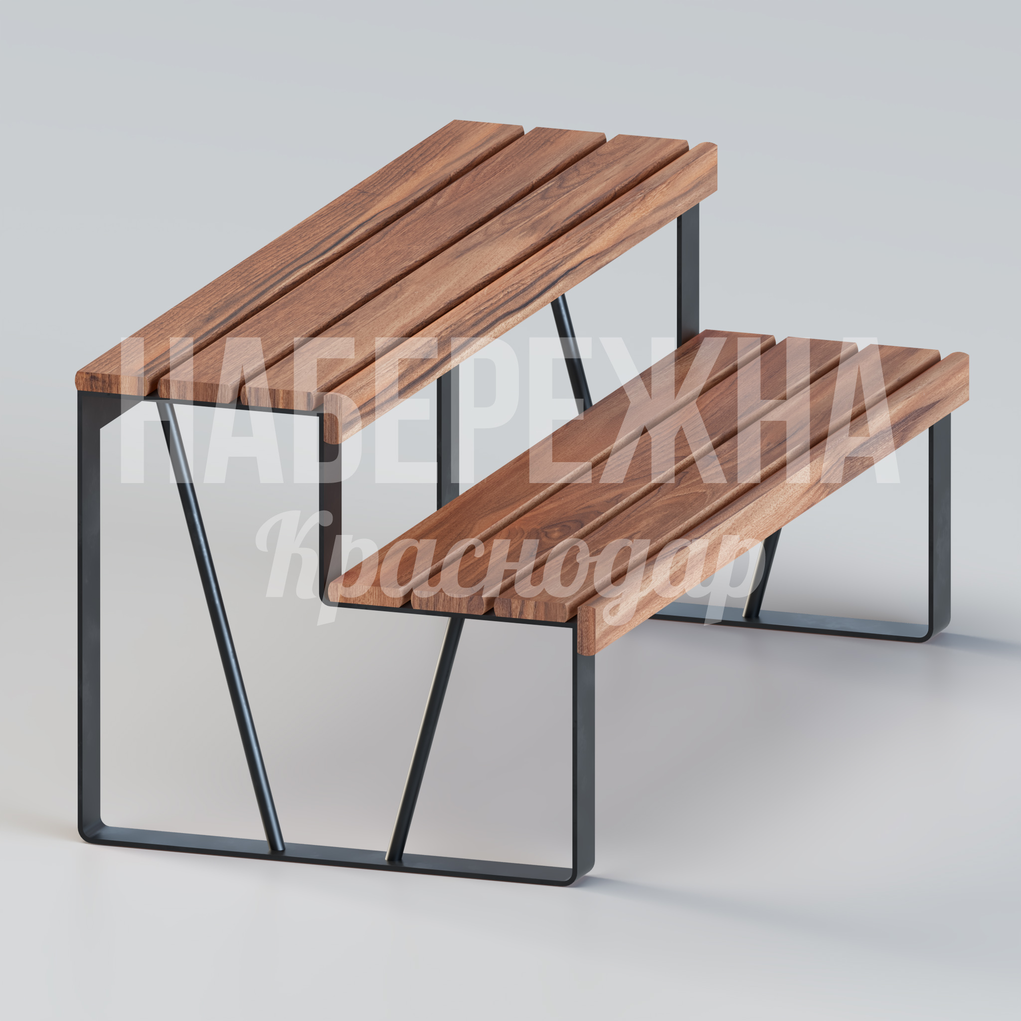 Лавка трибуна Röpsude — купить, MAF-22.003 | Набережна Лавка трибуна Röpsude 866x1600x750 мм. MAF-22.003 Лавка-трибуна с многоуровневыми сиденьями для зон отдыха и общественных пространств с высокой проходимостью.