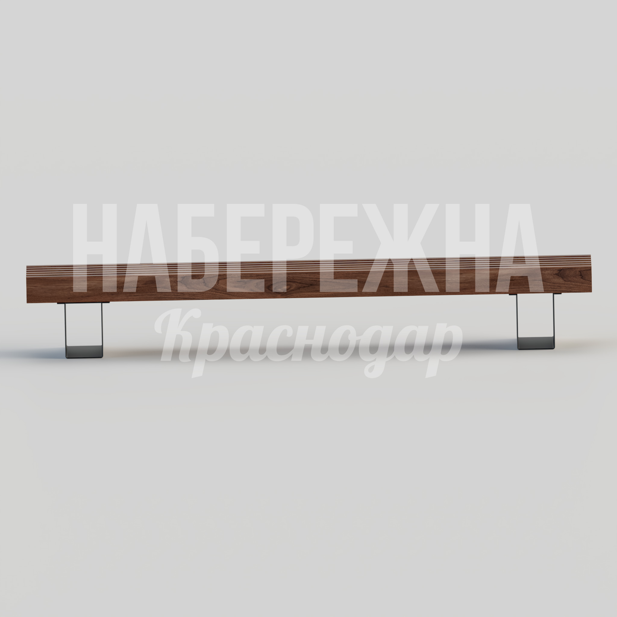 Лавочка Istanse — купить, MAF-22.051 | Набережна Лавочка Istanse - купить, 400x3000x450 мм, Металл, Дерево