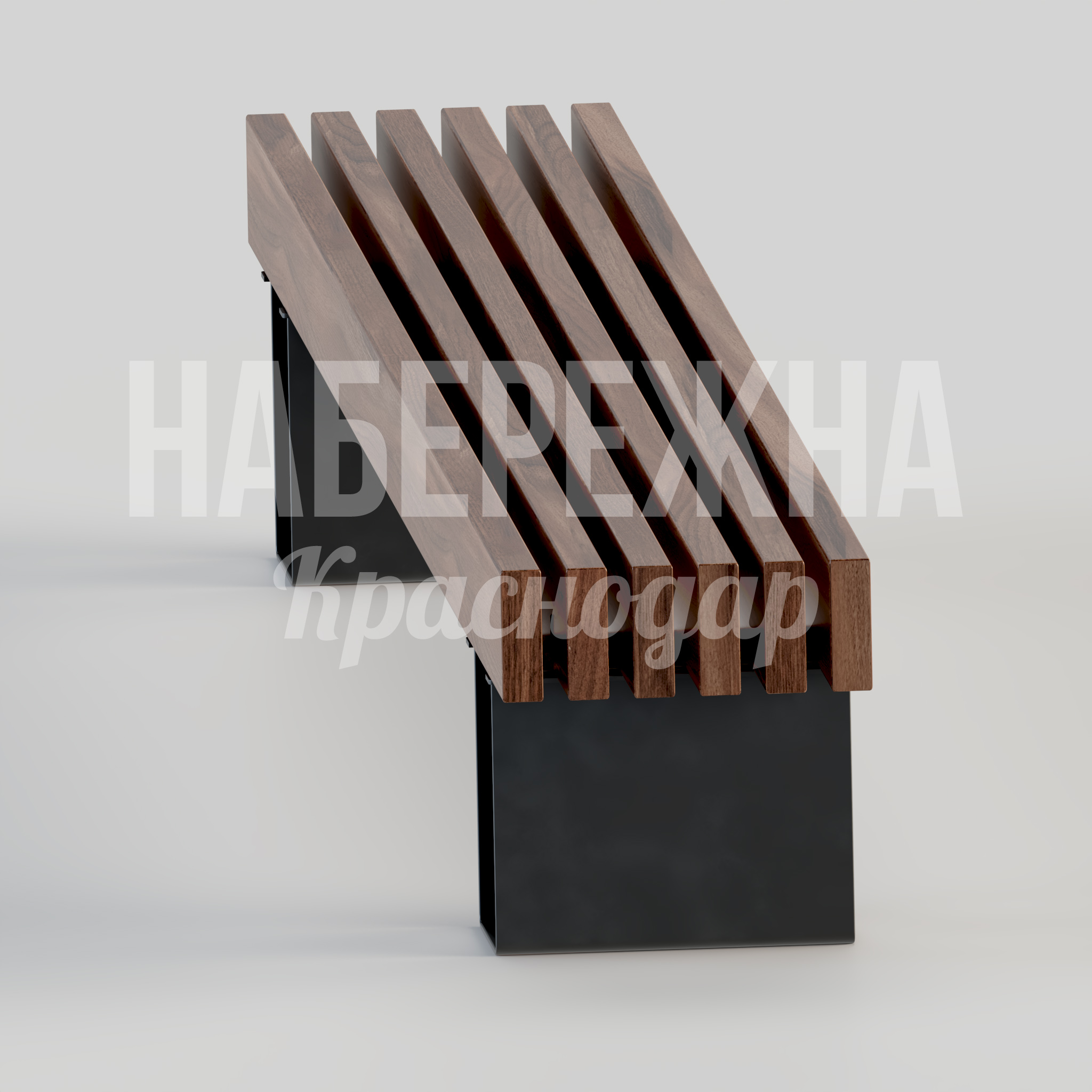 Лавочка Istanse — купить, MAF-22.051 | Набережна Лавочка Istanse - заказать, Лавочки, Металл, Дерево