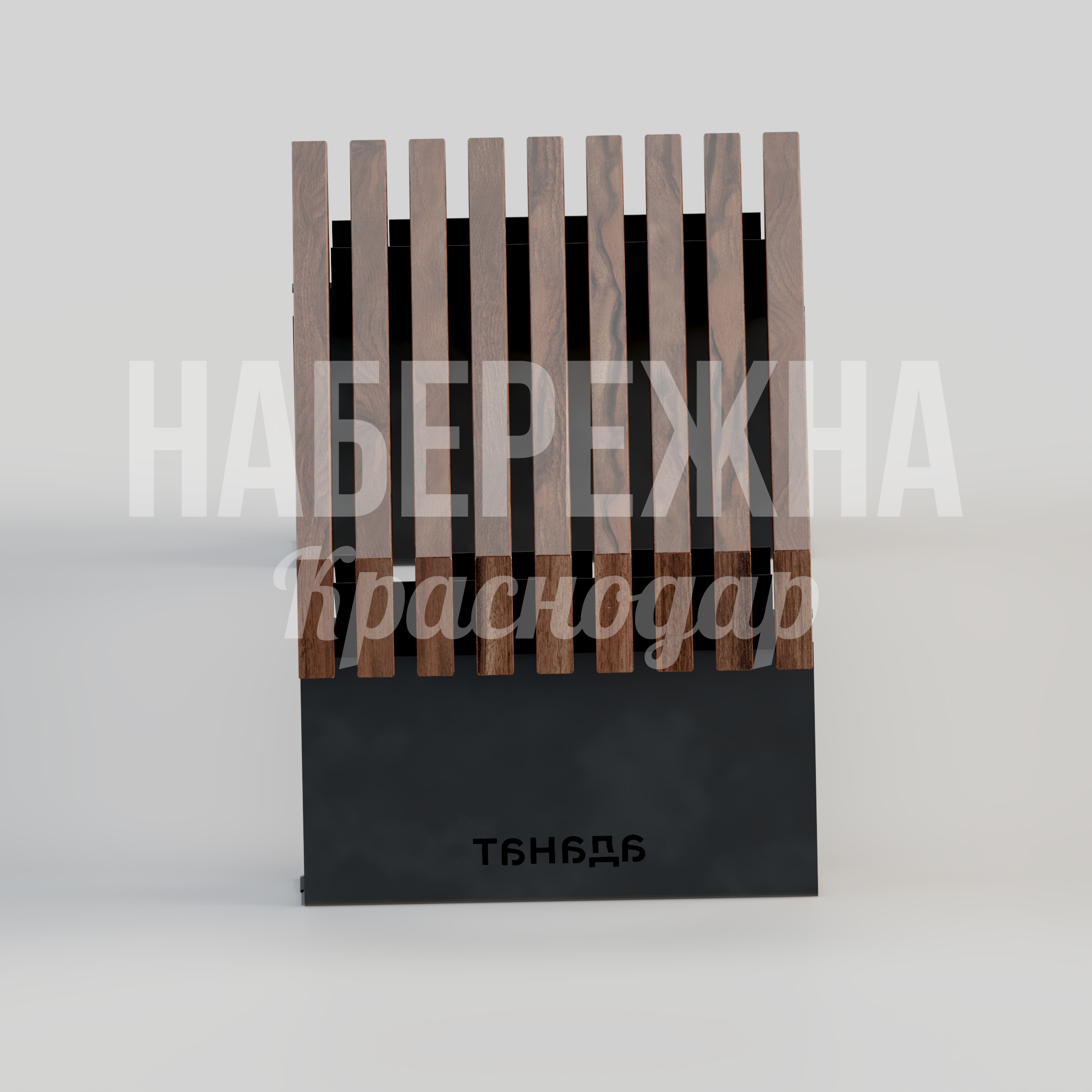 Лавочка Kif - заказать, Лавочки, Металл, Дерево