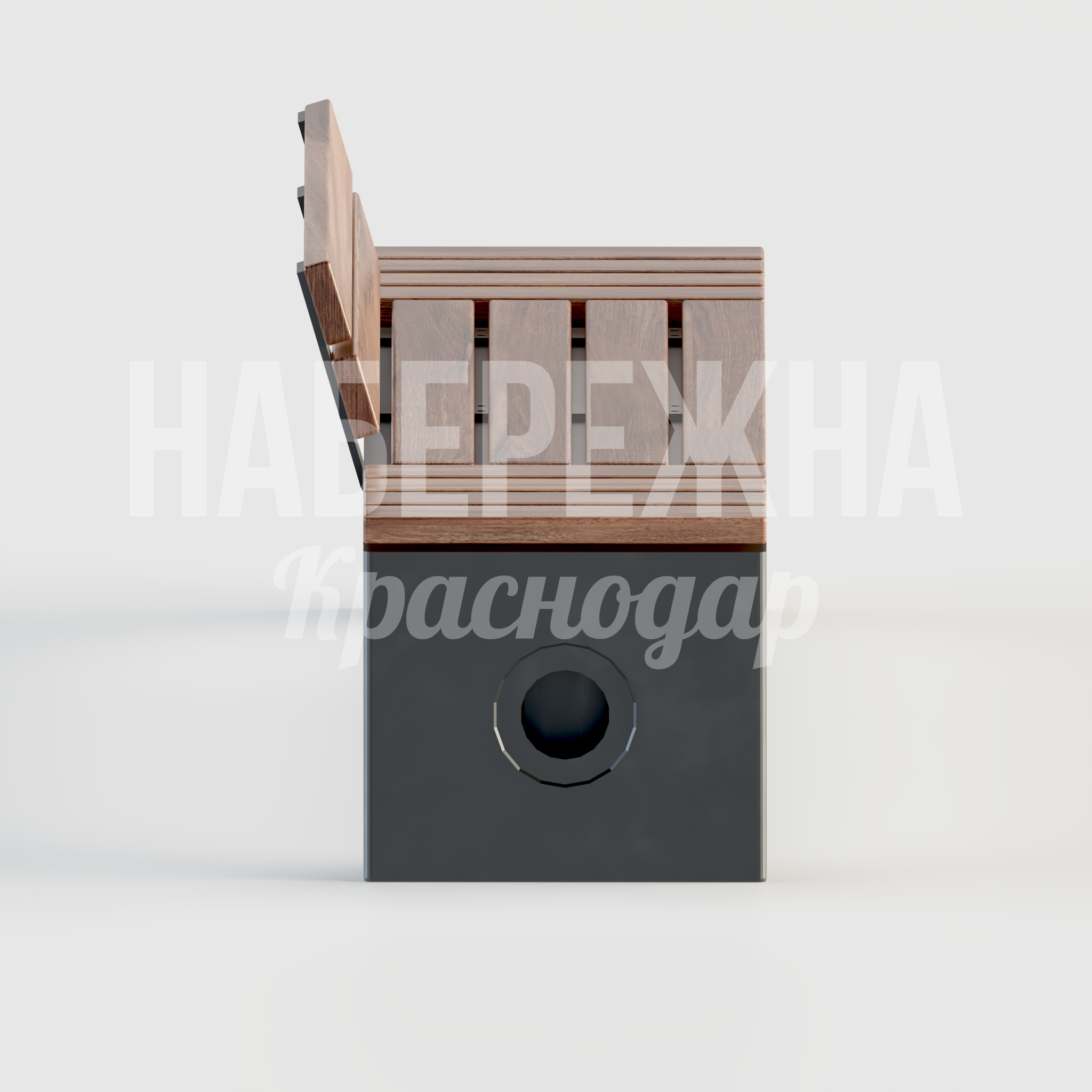 Скамейка Ungu - заказать, Скамейки, Металл, Дерево