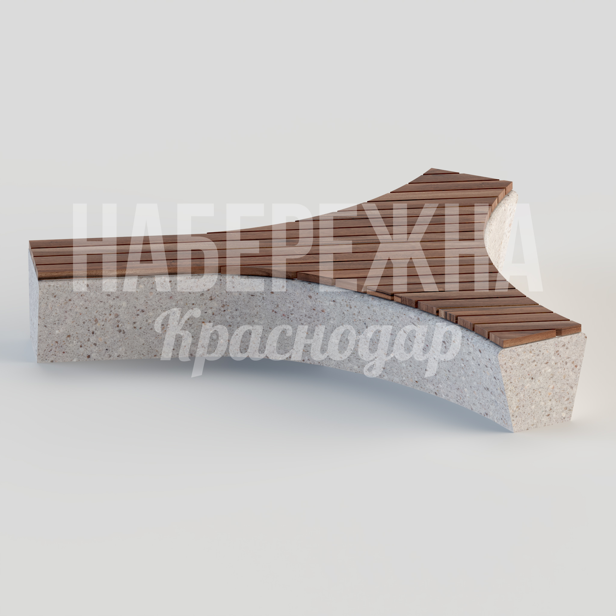 Лавочка Yemdiad — купить, MAF-22.058 | Набережна Лавочка Yemdiad - заказать, Лавочки, Бетон, Дерево