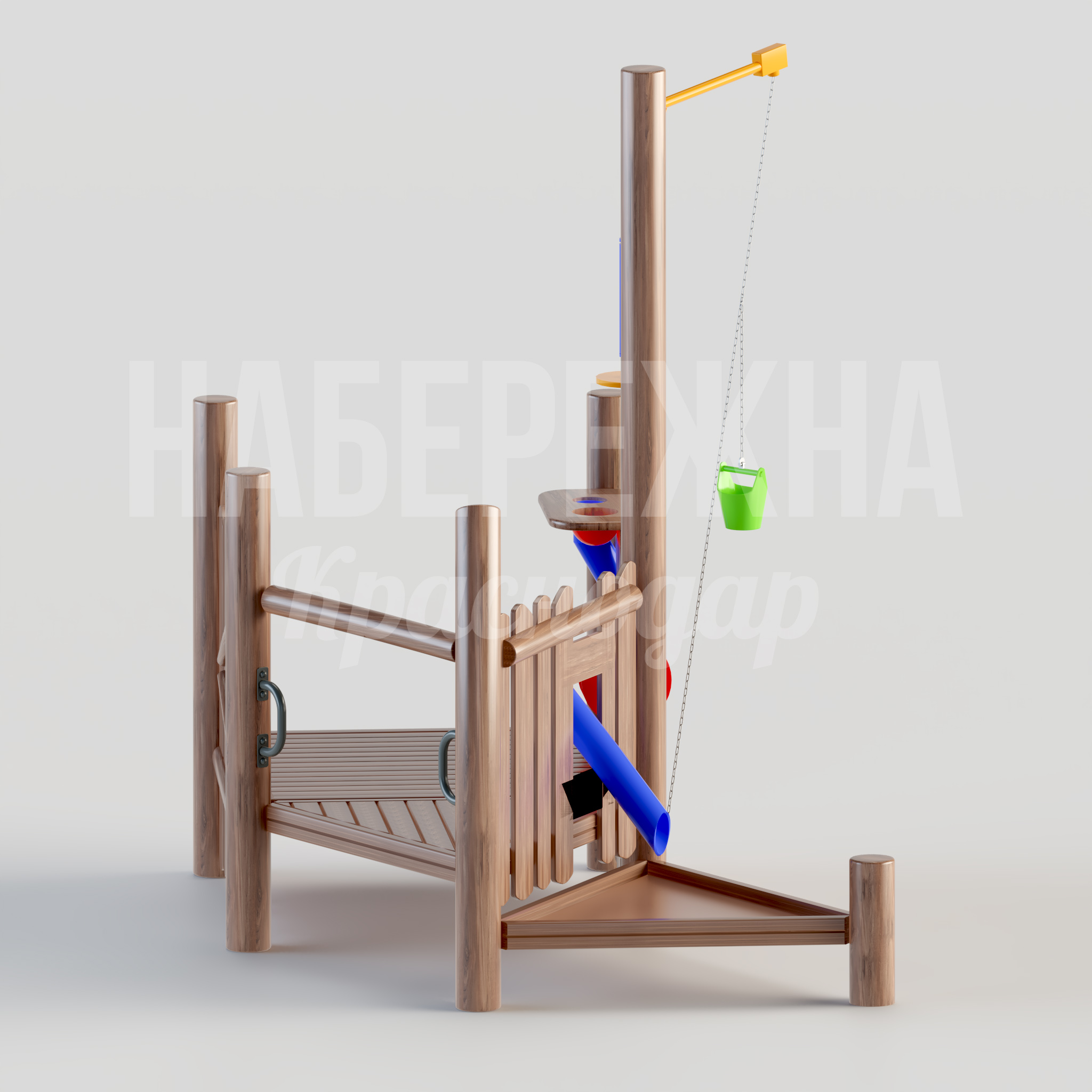 Комплекс игры в песочнице Omkiuc - фото 2