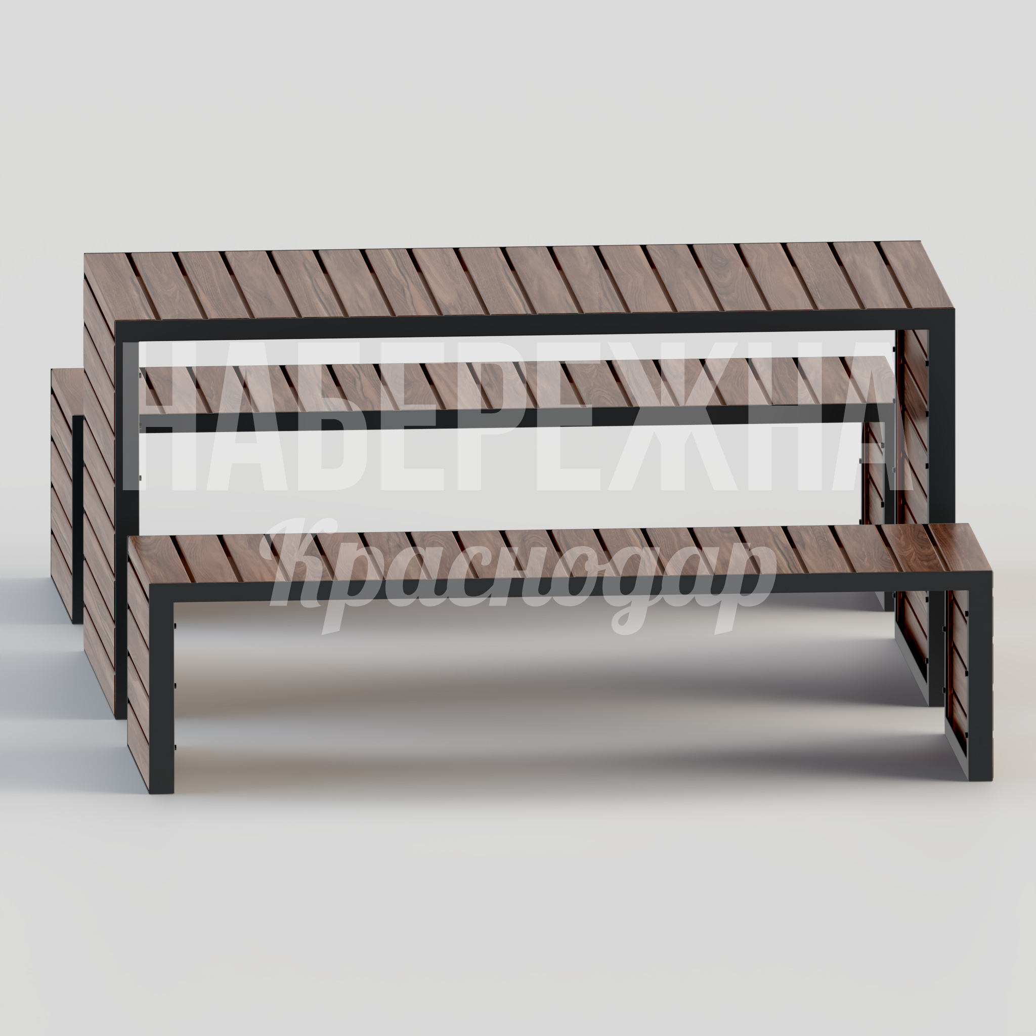 Парковый стол с лавочками Uåb — купить, MAF-22.087 | Набережна Парковый стол с лавочками Uåb - заказать, Парковые столы, Металл, Дерево