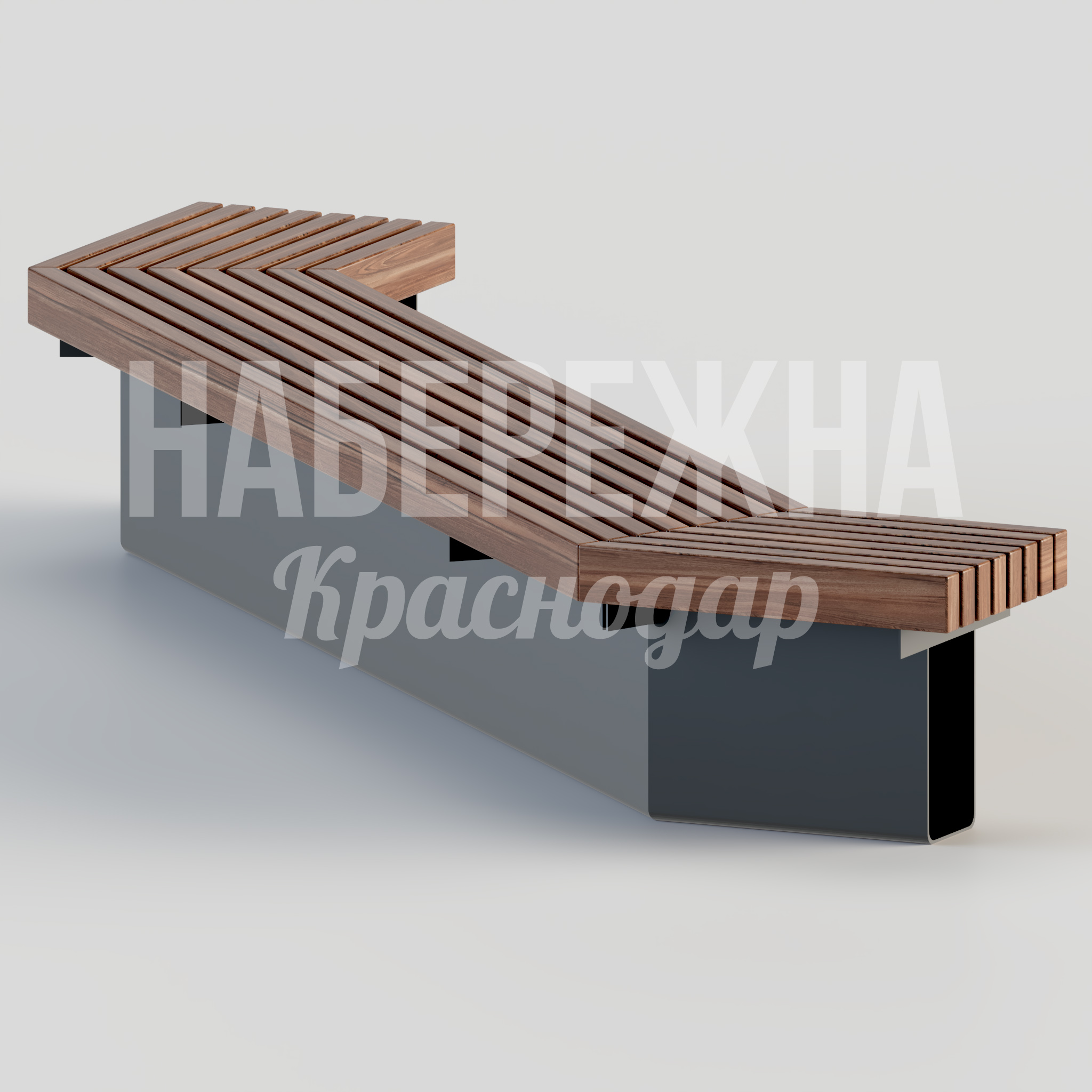 Лавочка Pelo 760x3240x450 мм. MAF-22.095 Лавочка Pelo с реечным сиденьем и металлическим каркасом. Эргономичная форма для длительного использования в парках.