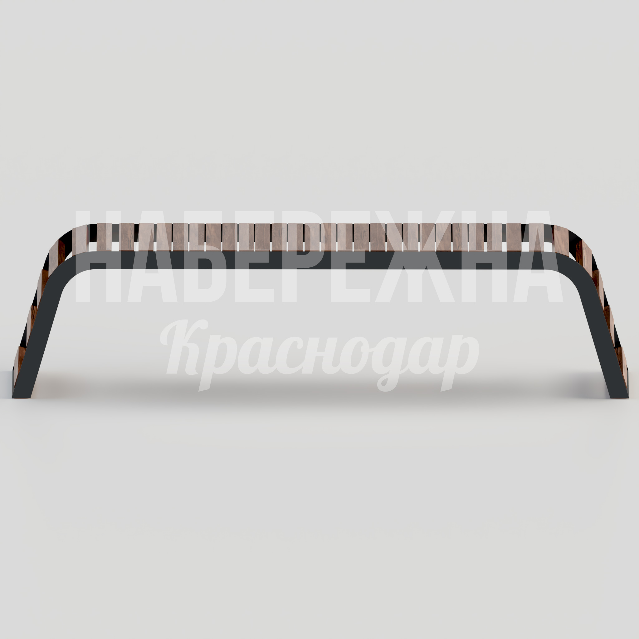 Лавочка Lep - купить, 510x2060x500 мм, Металл, Дерево