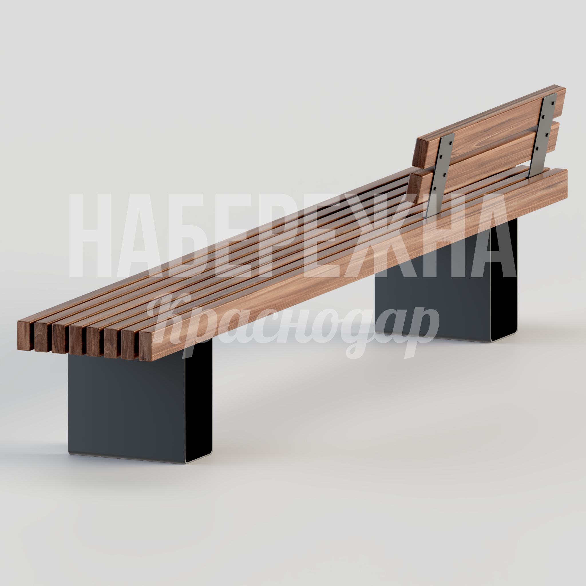 Лавочка Jamra — купить, MAF-22.097 | Набережна Лавочка Jamra - заказать, Лавочки, Металл, Дерево
