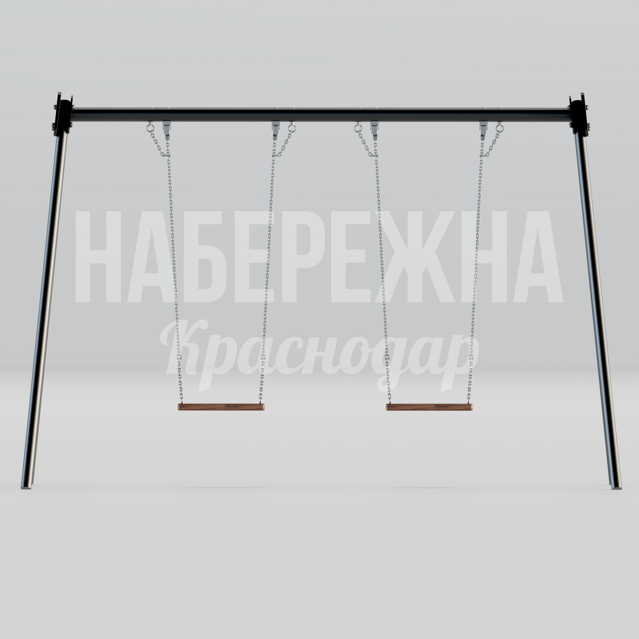 Качель Fök - купить, 1750x3550x2210 мм, Металл, Дерево