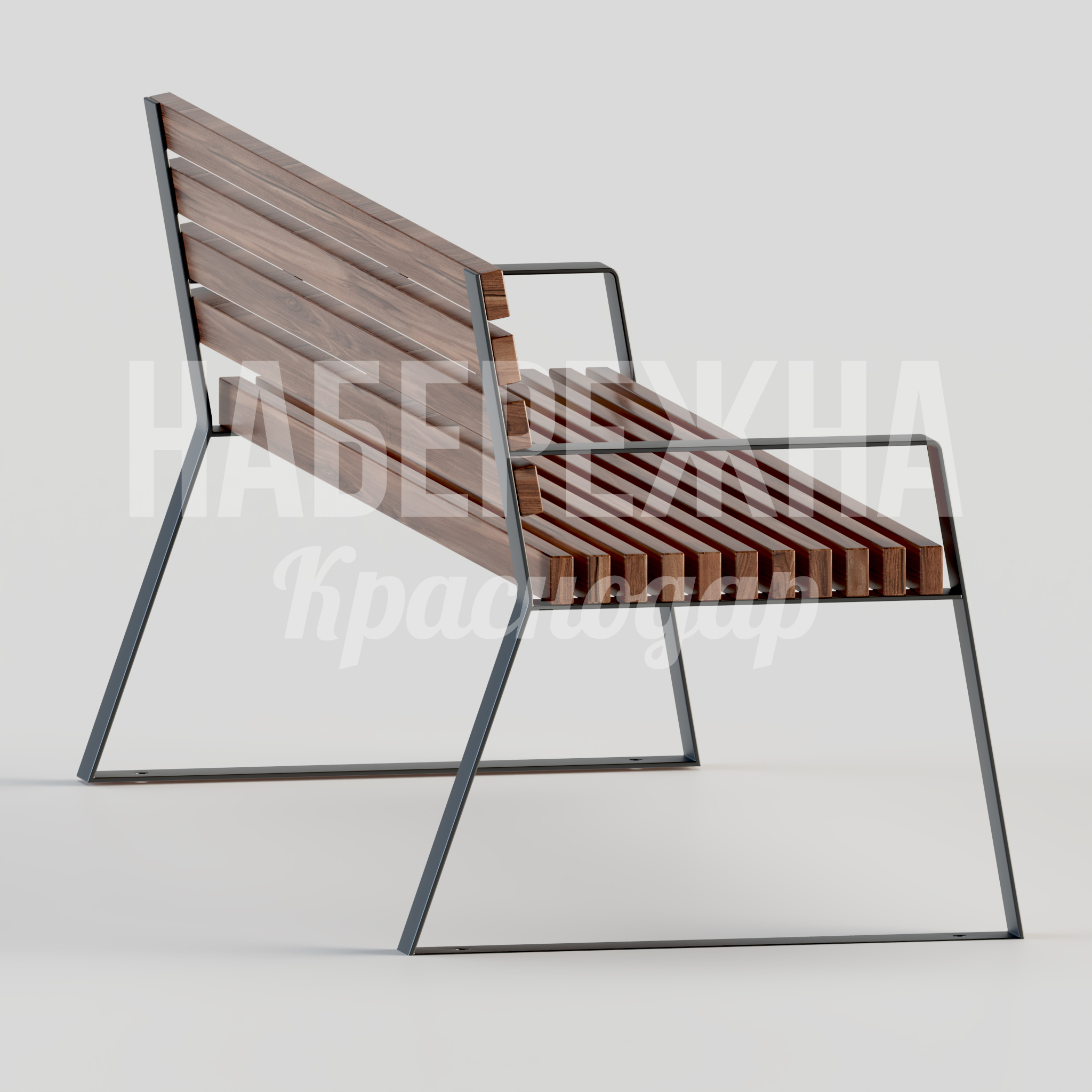 Скамейка Derbi — купить, MAF-22.111 | Набережна Скамейка Derbi - заказать, Скамейки, Металл, Дерево