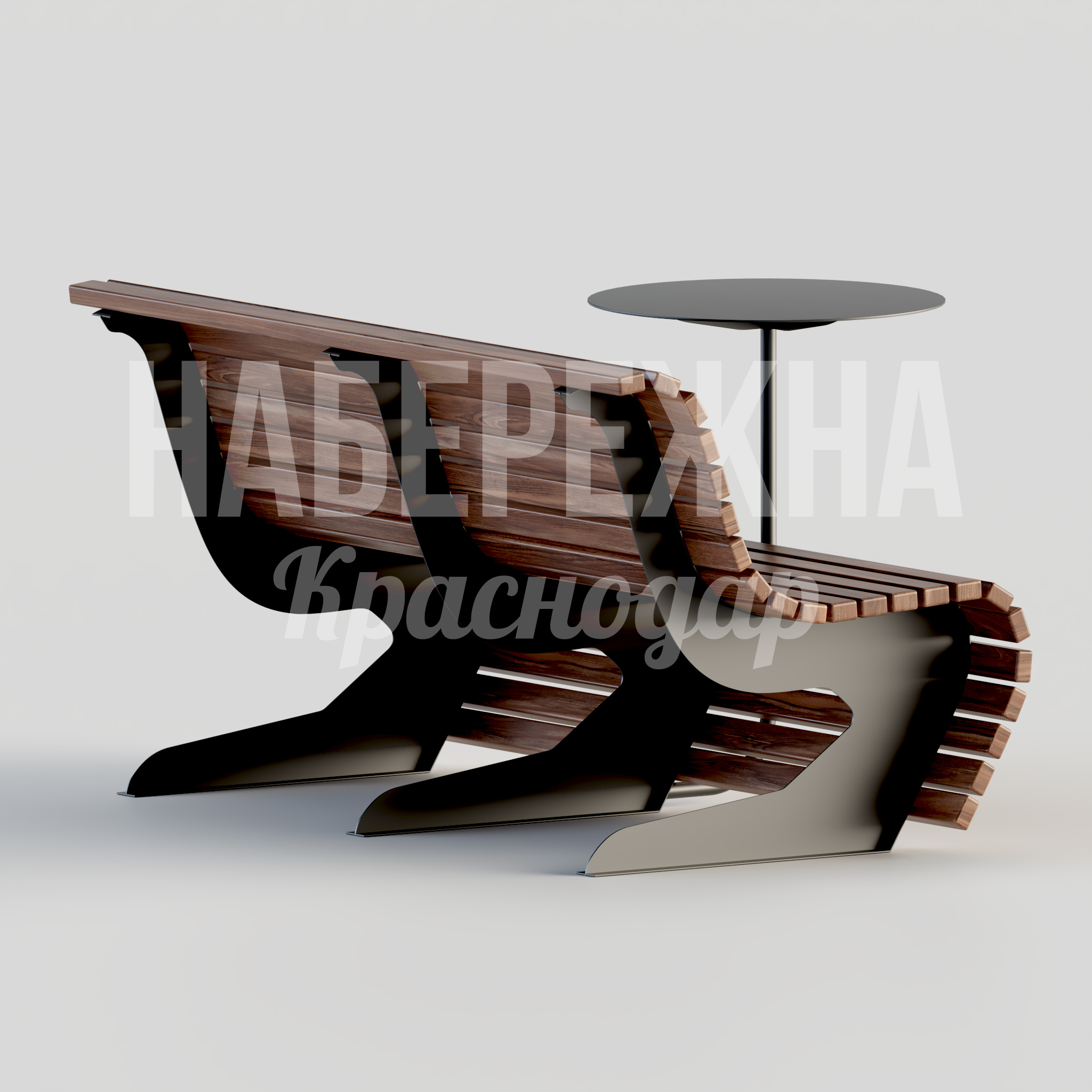 Скамья Folesyel с столиком - заказать, Скамейки, Металл, Дерево