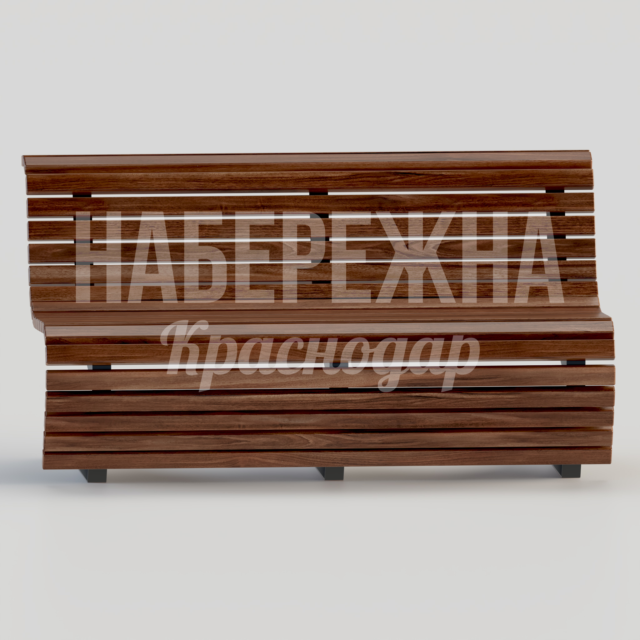 Скамья Tihamya — купить, MAF-22.114 | Набережна Скамья Tihamya - купить, 852x1800x900 мм, Металл, Дерево