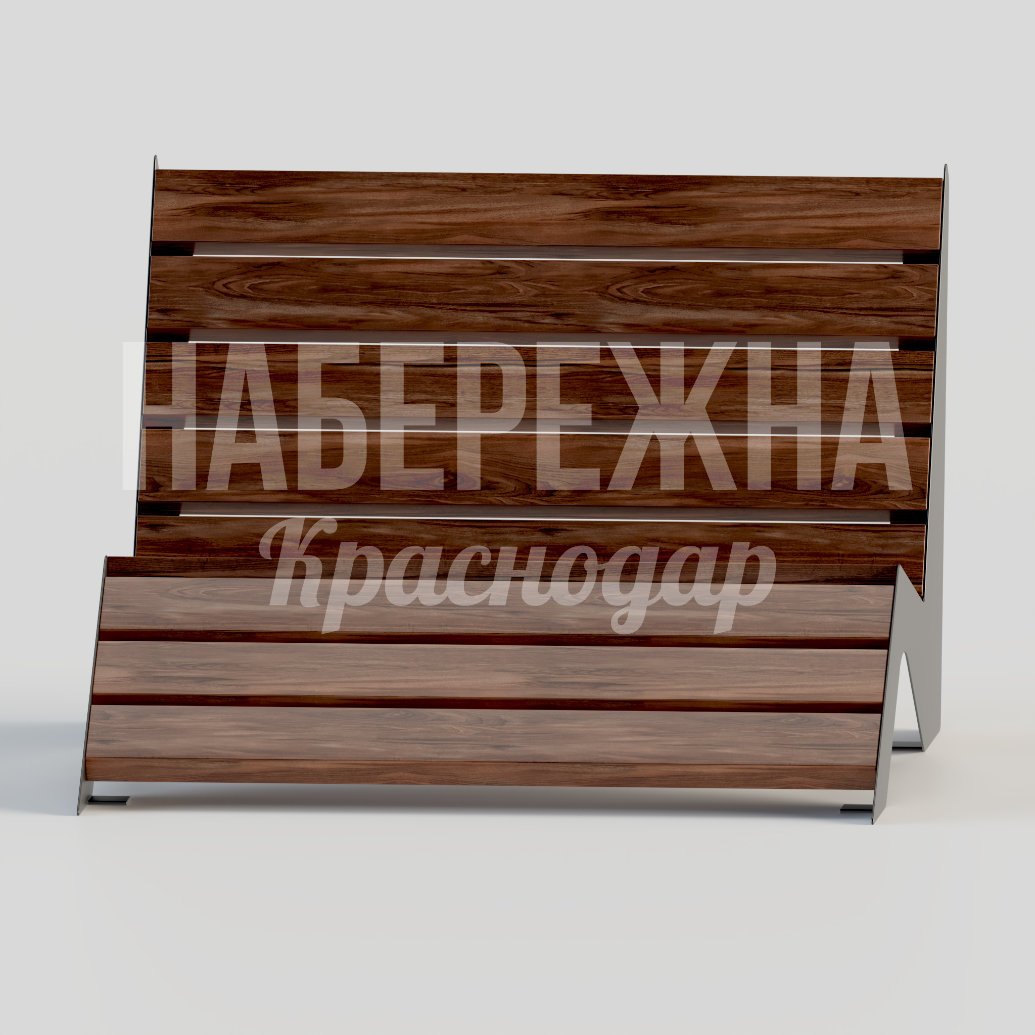 Скамья Liempe - купить, 1135x1000x700 мм, Металл, Дерево