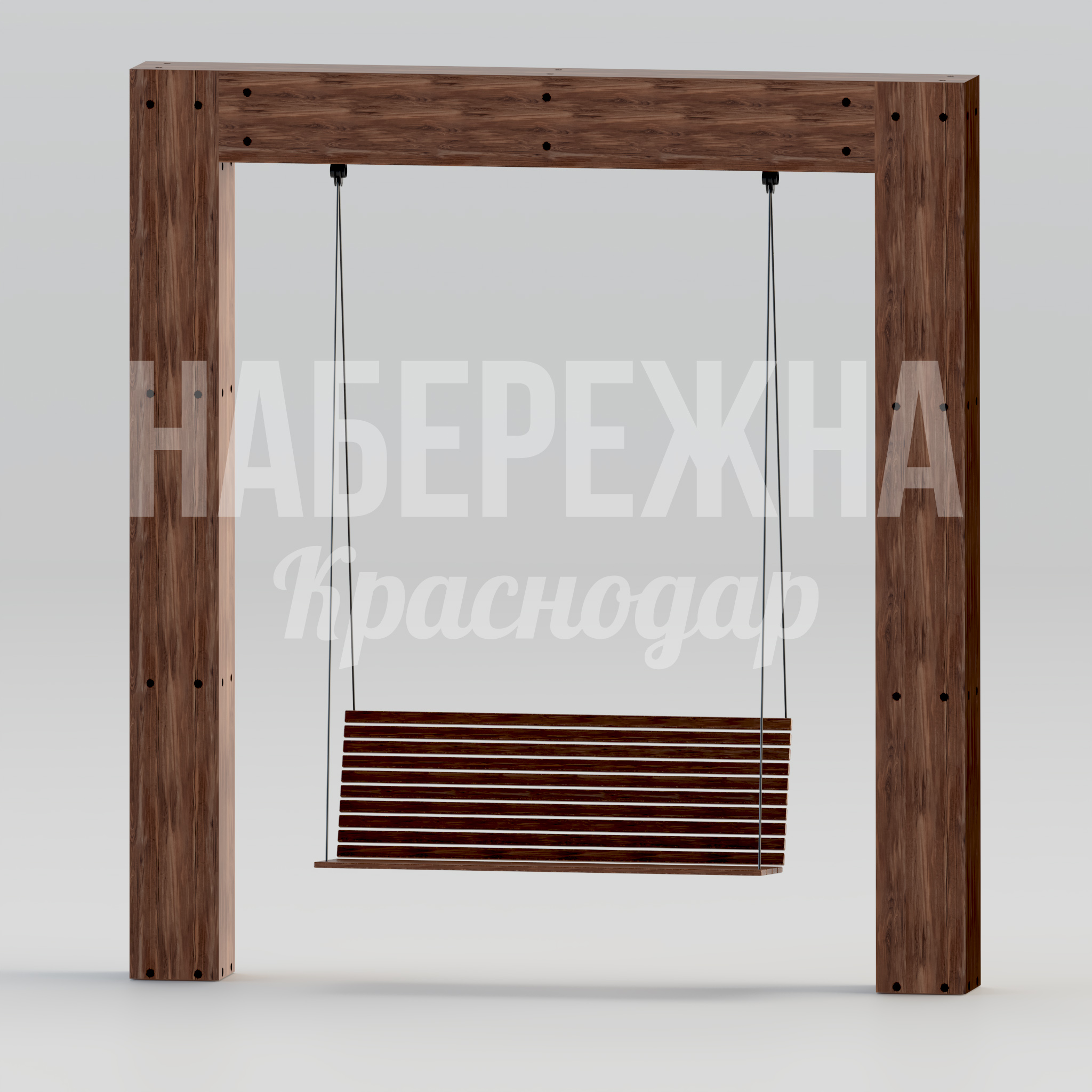 Качели Datle - купить, 1700x2950x3000 мм, Металл, Дерево