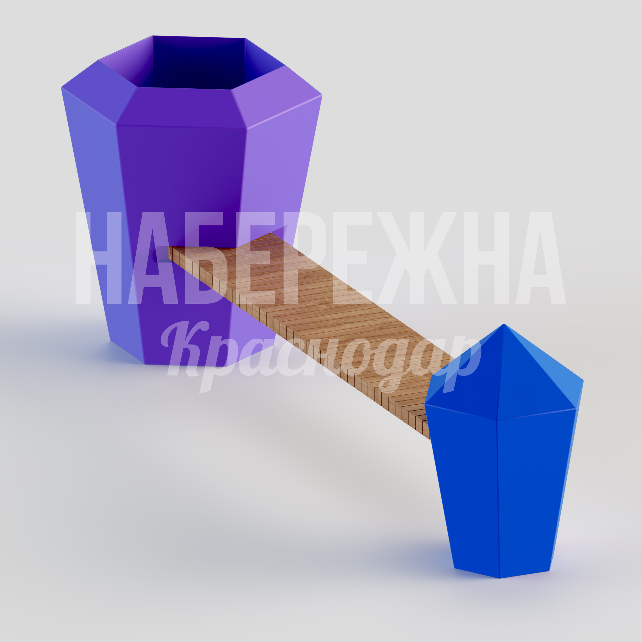 Лавочка Lupce Diamond - заказать, Лавочки из стеклопластика, Дерево, Стеклопластик