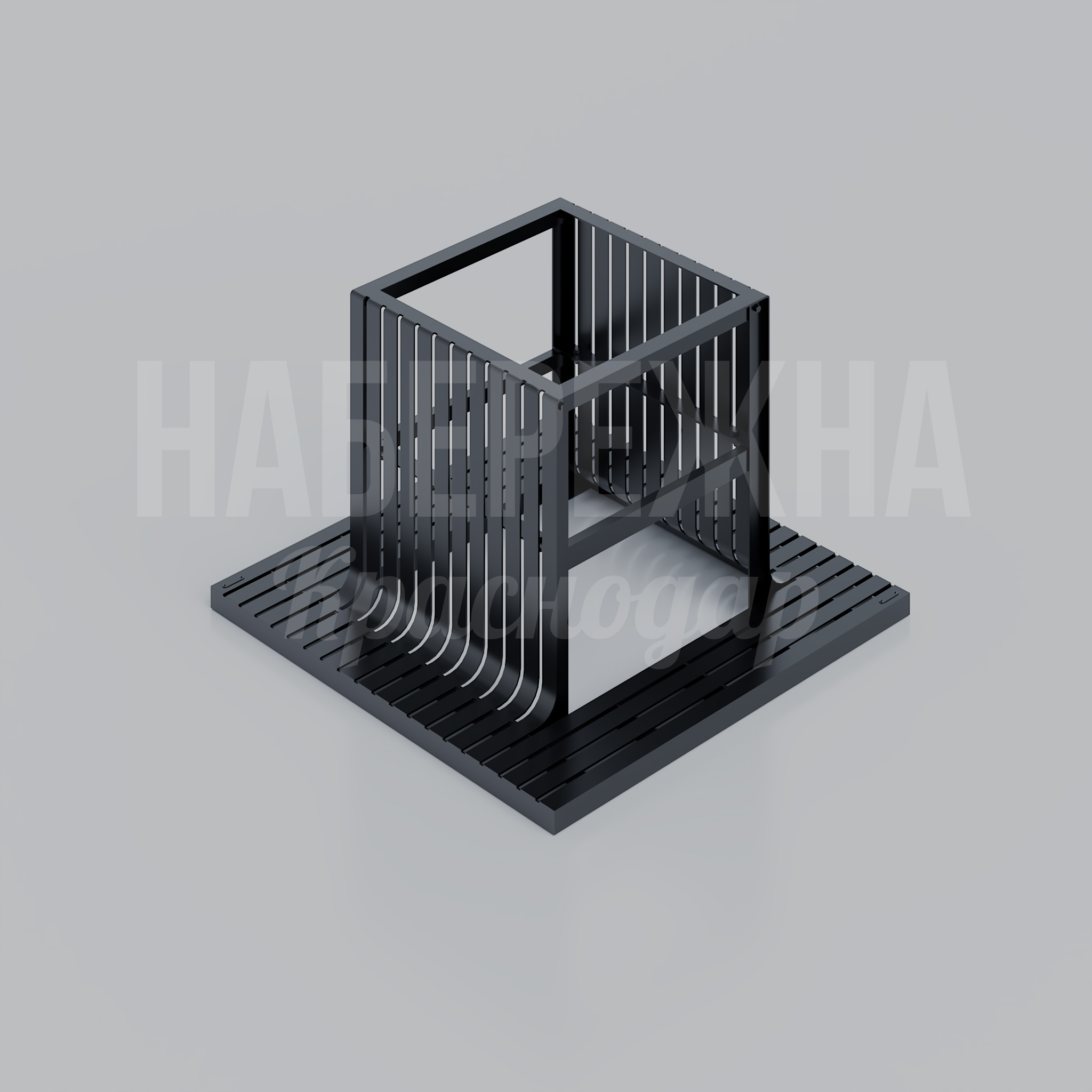 Приствольная решетка с ограждением Hevge - фото 1