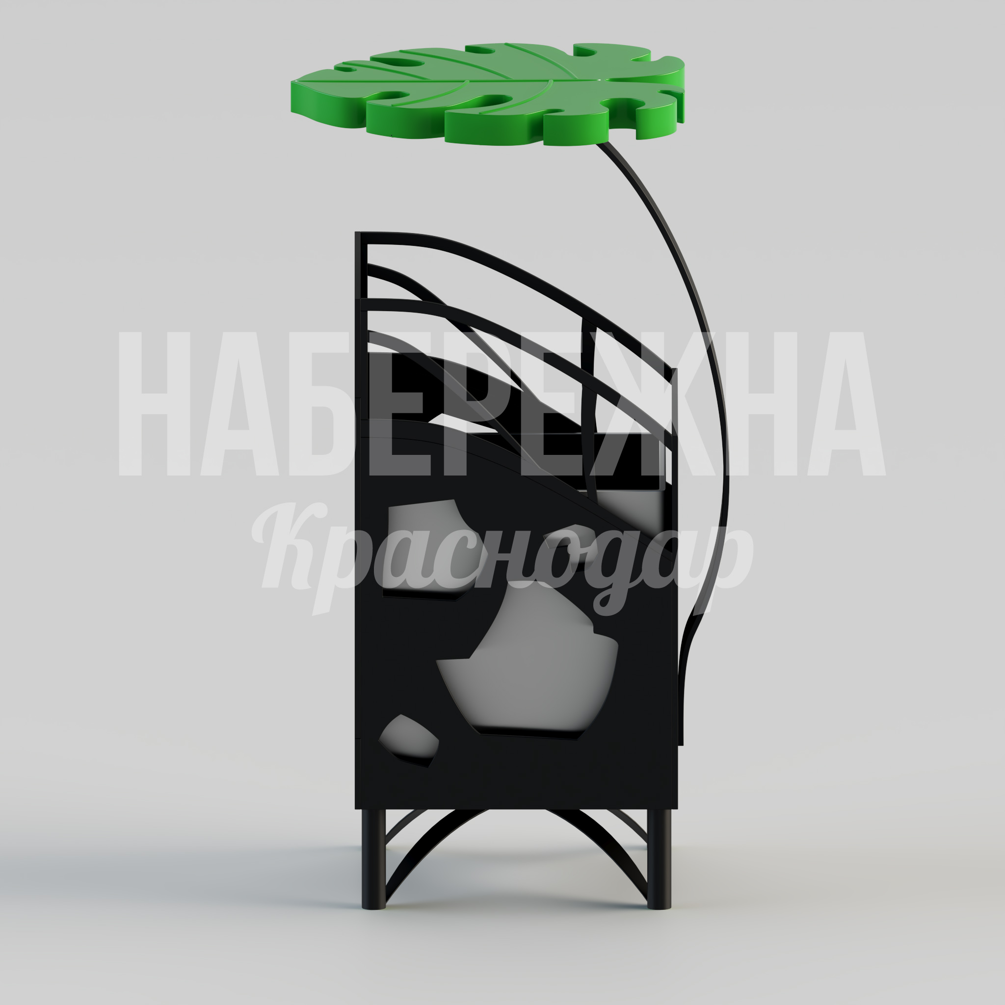 Урна Roy Monstera Plant - фото 3