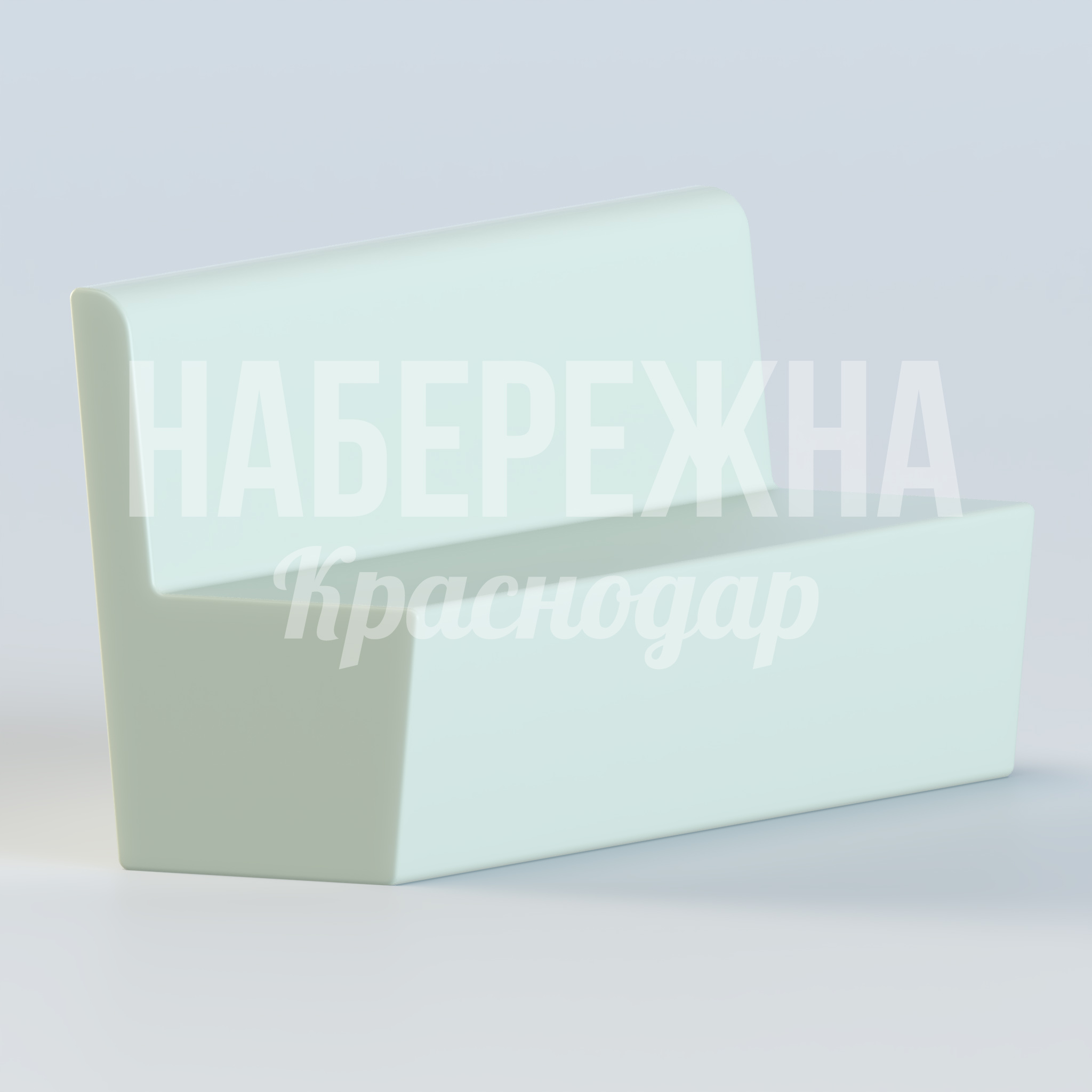 Диван Ubbidve — купить, MAF-22.402 | Набережна Диван Ubbidve - купить, 650x2000x950 мм, Стеклопластик