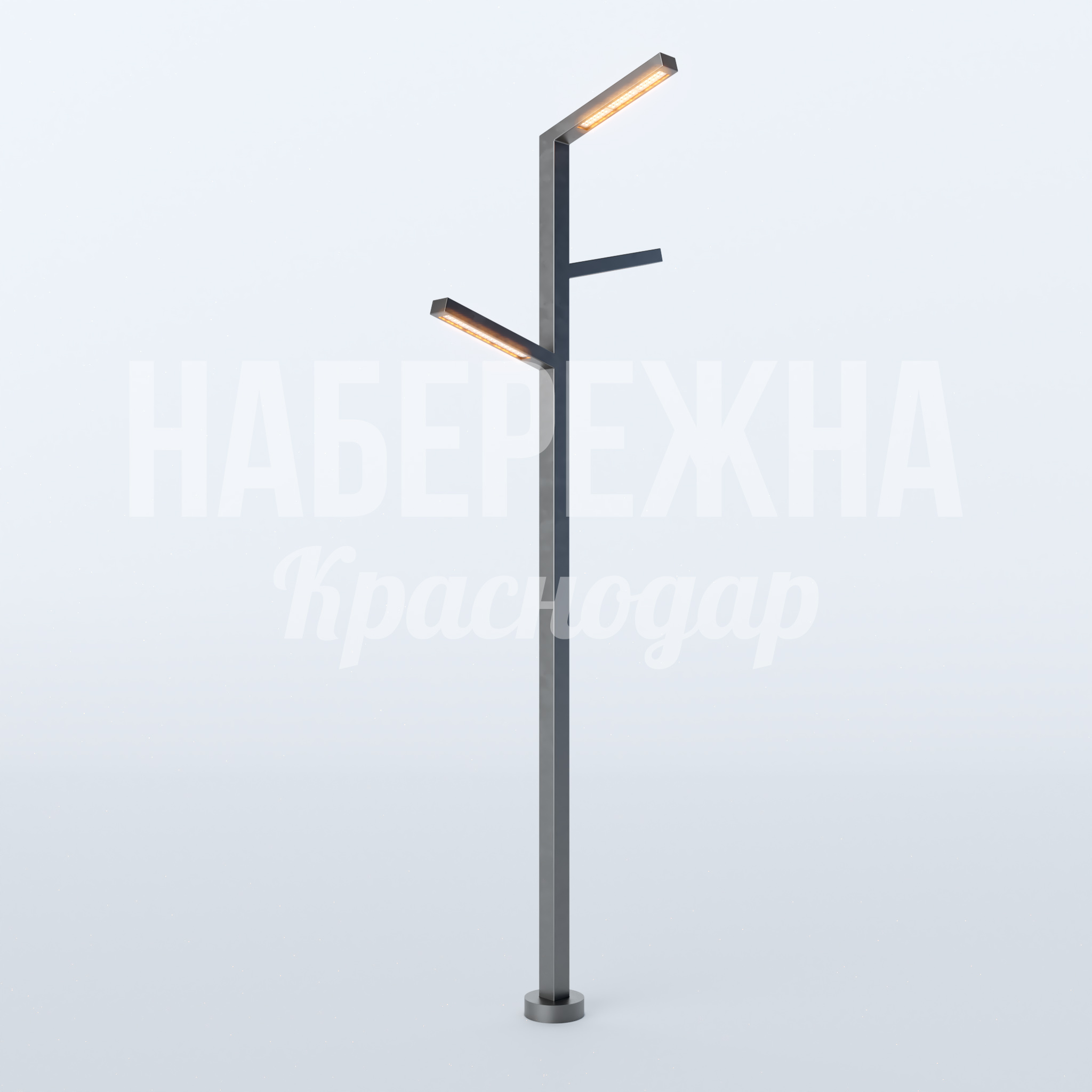 Фонарь Oocyu — купить, MAF-22.713 | Набережна Фонарь Oocyu 1000x1660x5000 мм. MAF-22.713 Уличный фонарь с двумя LED-светильниками и антикоррозийным покрытием для освещения парков и площадей.
