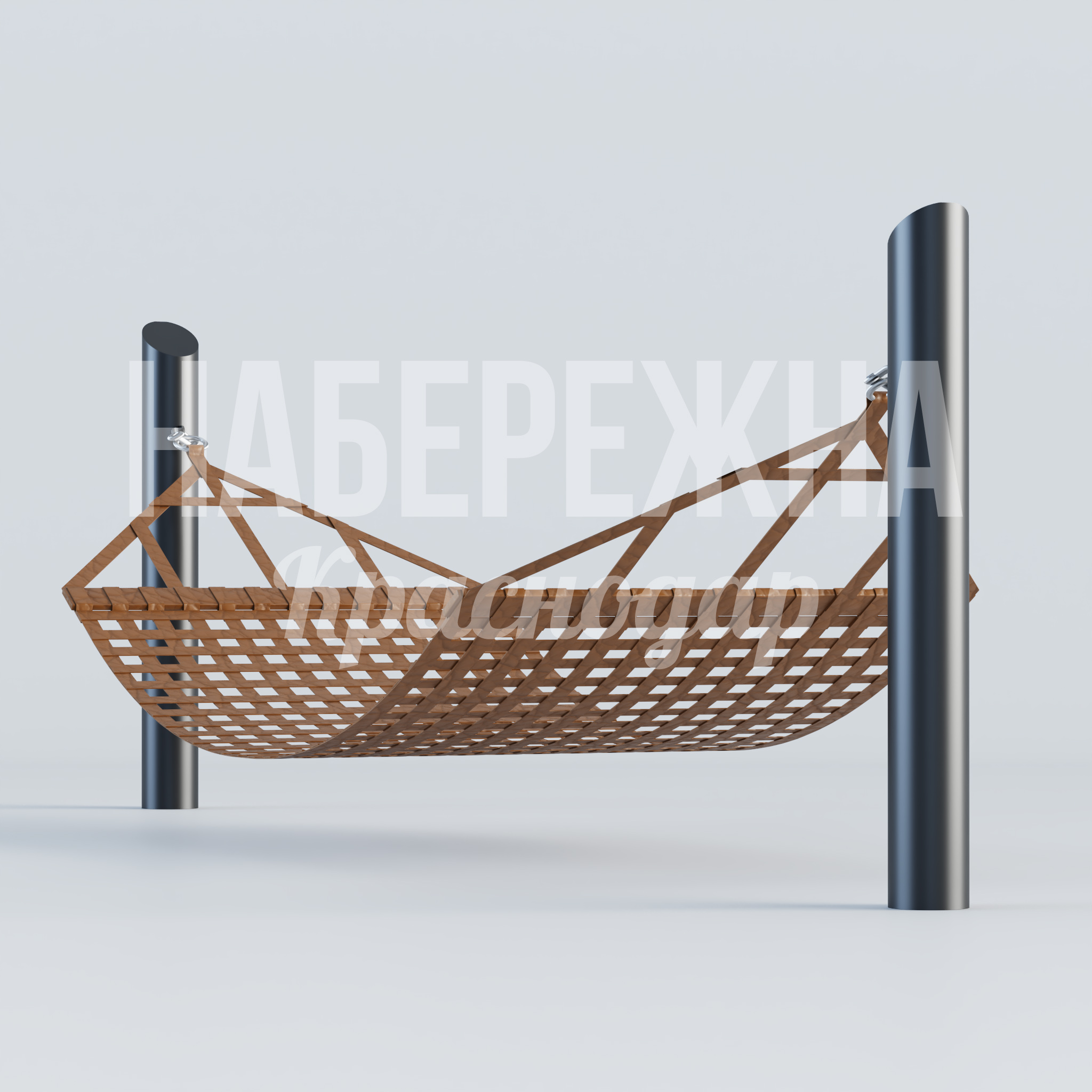 Гамак Kuhgugto - купить, 1400x5000x1550 мм, Металл, Дерево