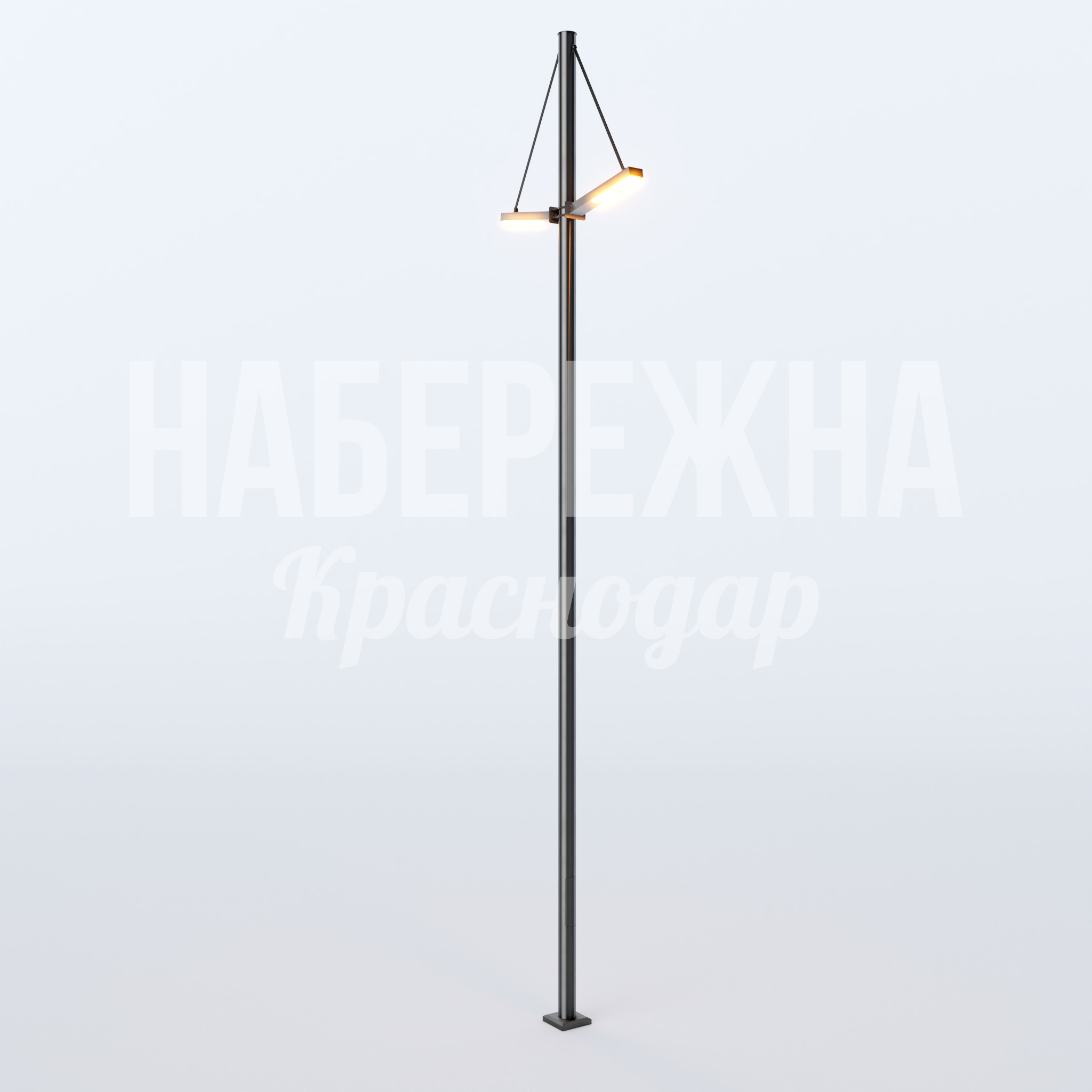 Фонарь Låmjeuhi — купить, MAF-22.764 | Набережна Фонарь Låmjeuhi 1350x230x6000 мм. MAF-22.764 Фонарь с подвесными LED-светильниками на тросах. Обеспечивает направленное освещение пешеходных зон и площадей.