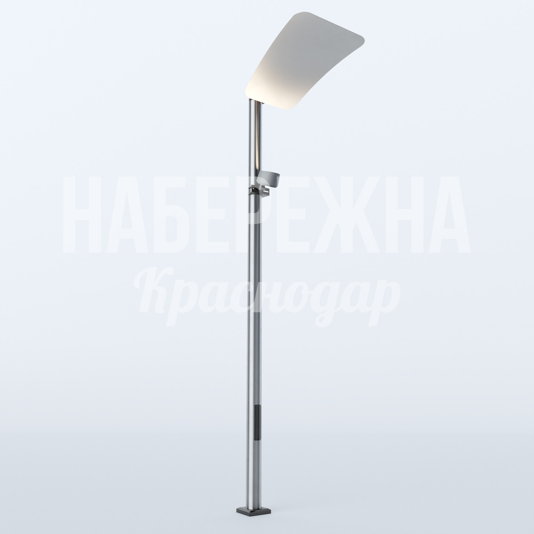 Фонарь Balak 1350x750x4000 мм. MAF-22.769 Фонарь Balak с регулируемым углом наклона и антивандальным корпусом для освещения площадей и пешеходных зон.