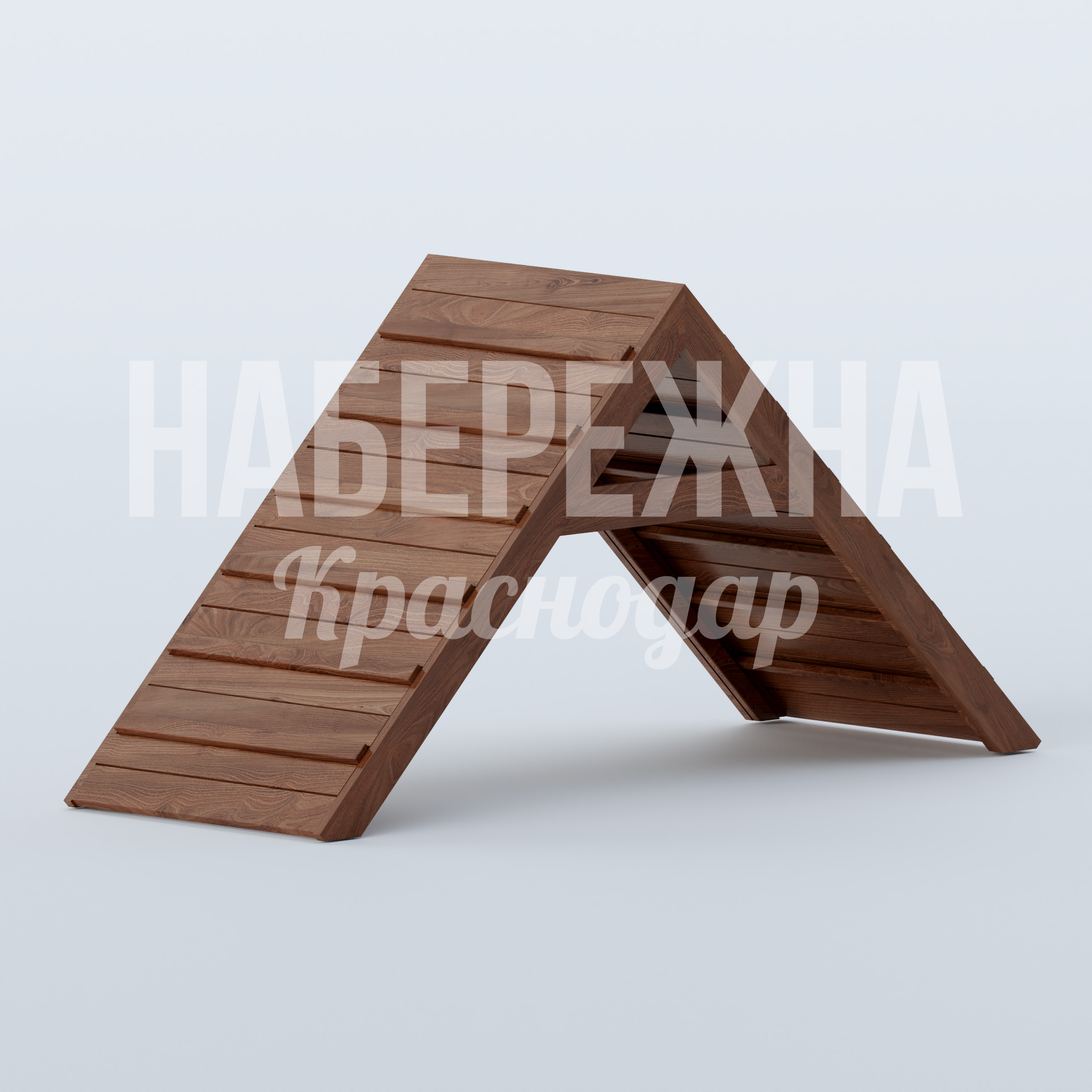 Трамплин для собак Cudfusdi 1050x2900x1500 мм. MAF-22.815 Трамплин для тренировки собак с нескользящими ступенями. Укрепляет мышцы питомцев, привлекает посетителей в парк.