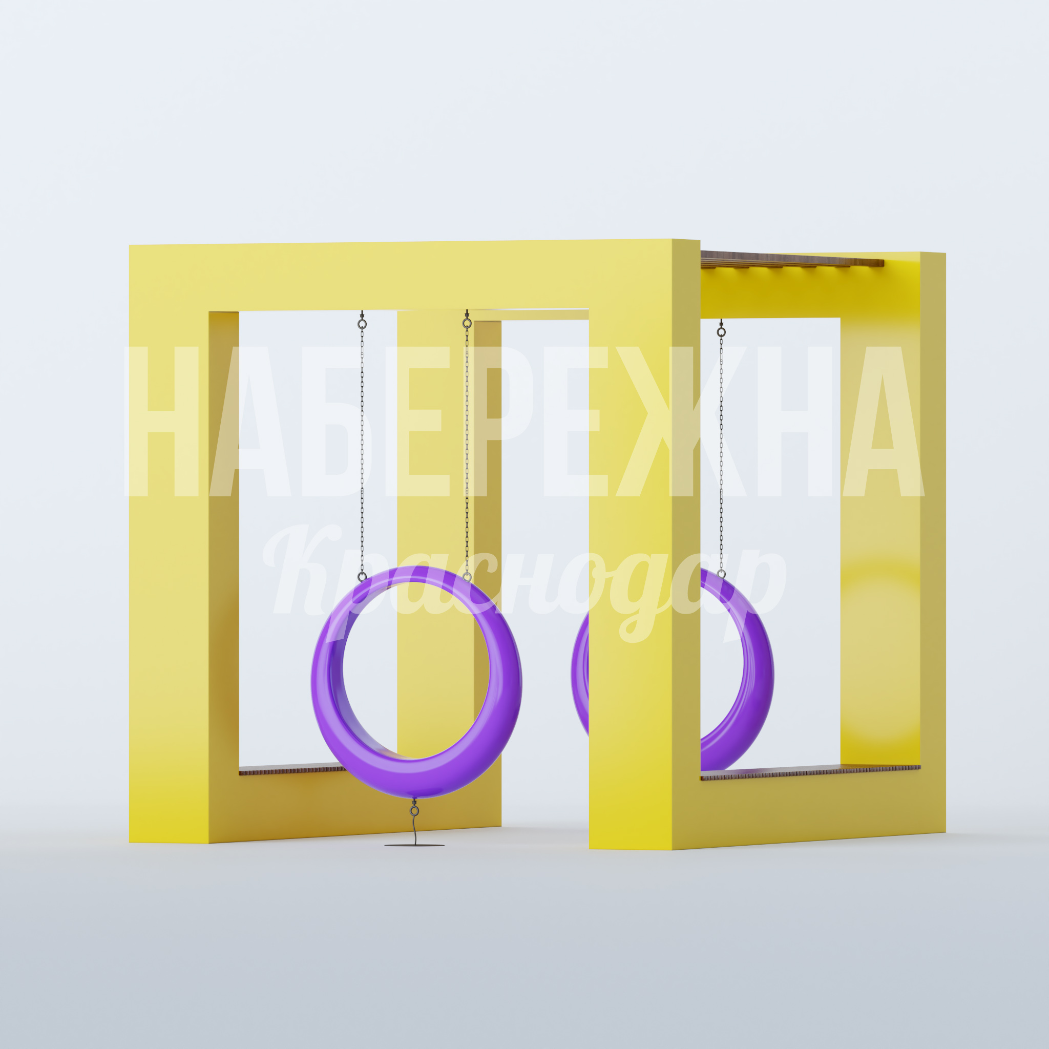 Качели Olbi 4500x4000x4000 мм. MAF-22.850 Качели с цепным подвесом для детских площадок. Выдерживают интенсивную эксплуатацию круглый год.