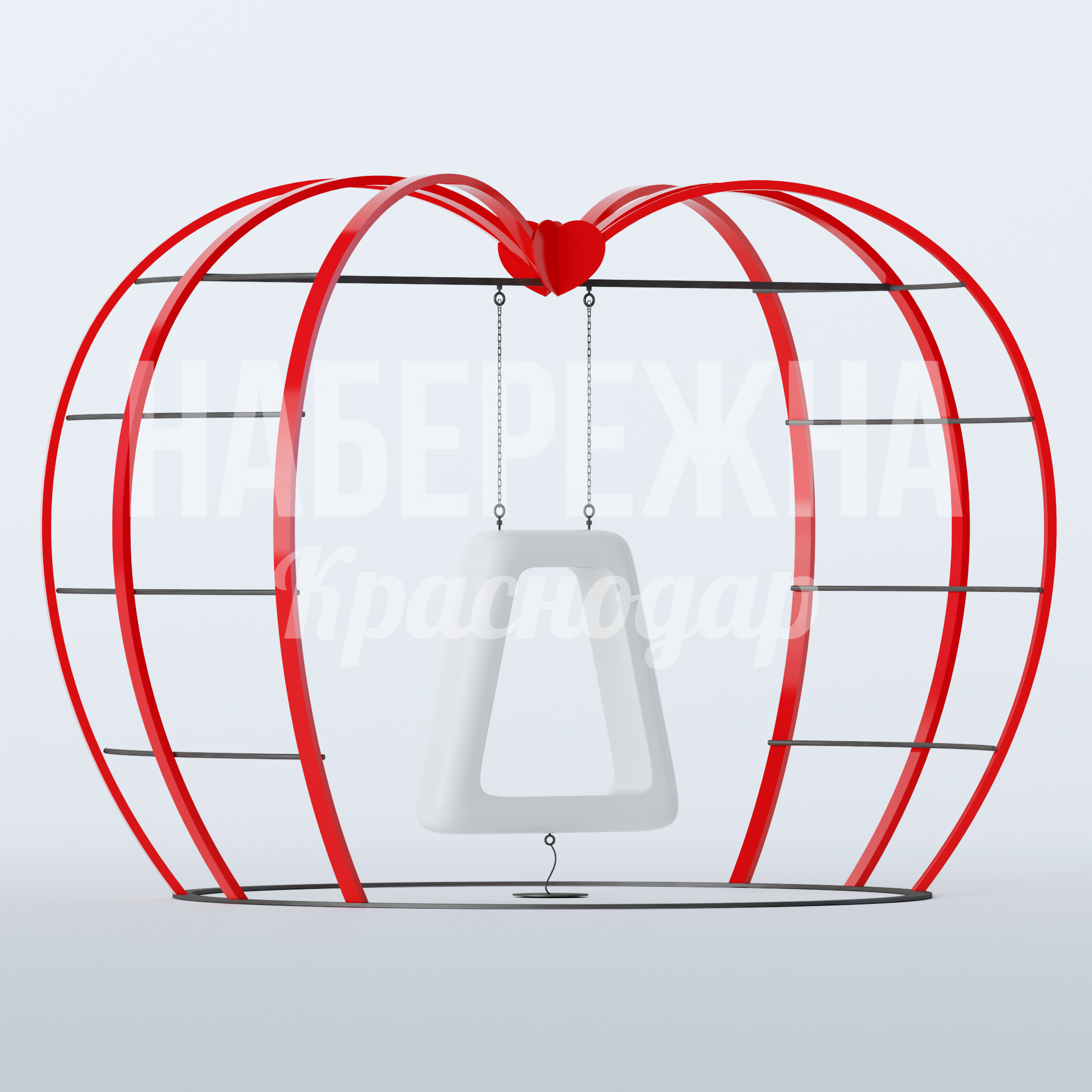 Качели Urpa — купить, MAF-22.869 | Набережна Качели Urpa 4000x5400x3785 мм. MAF-22.869 Качели с арочным каркасом и подвесным сиденьем. Яркий дизайн привлекает посетителей и создаёт точку притяжения.