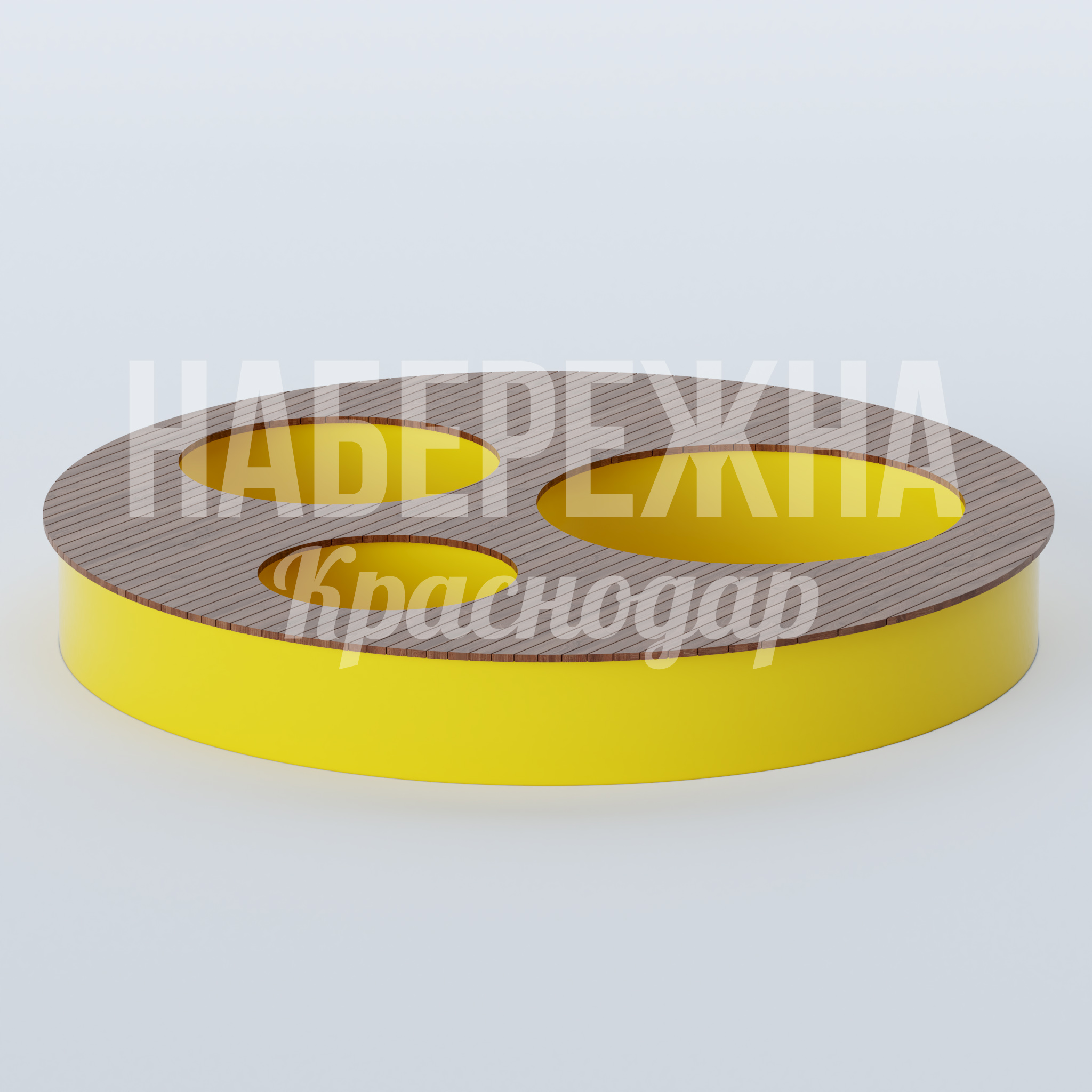 Модуль Picsut — купить, MAF-22.879 | Набережна Модуль Picsut 4000x4000x530 мм. MAF-22.879 Модуль для зонирования с круглой платформой и встроенными сидениями. Подходит для парков и общественных пространств.