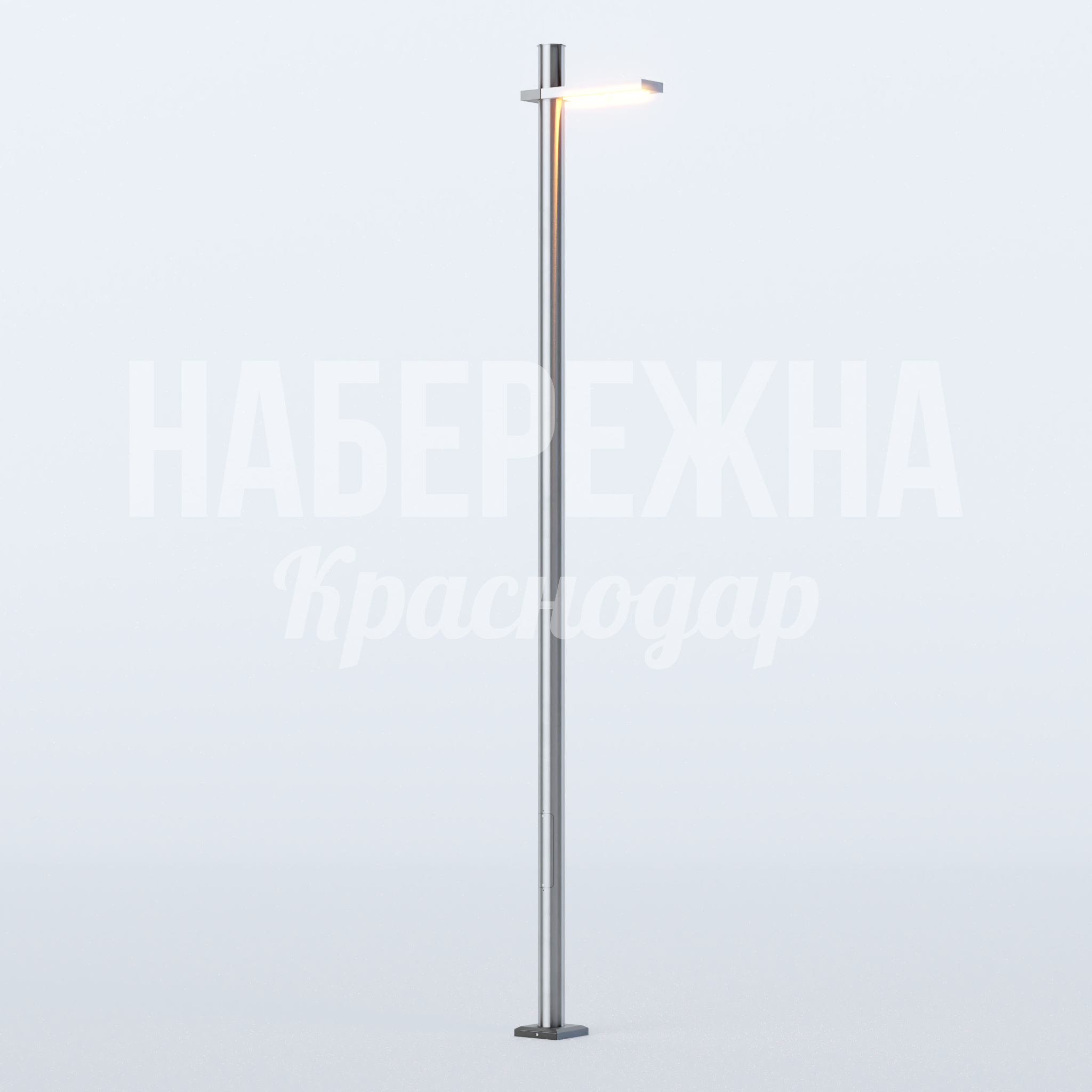 Фонарь Hainere 200x200x1000 мм. MAF-22.895 Фонарь с направленным светом для архитектурной подсветки парков и скверов, подчёркивает ландшафт в тёмное время суток.