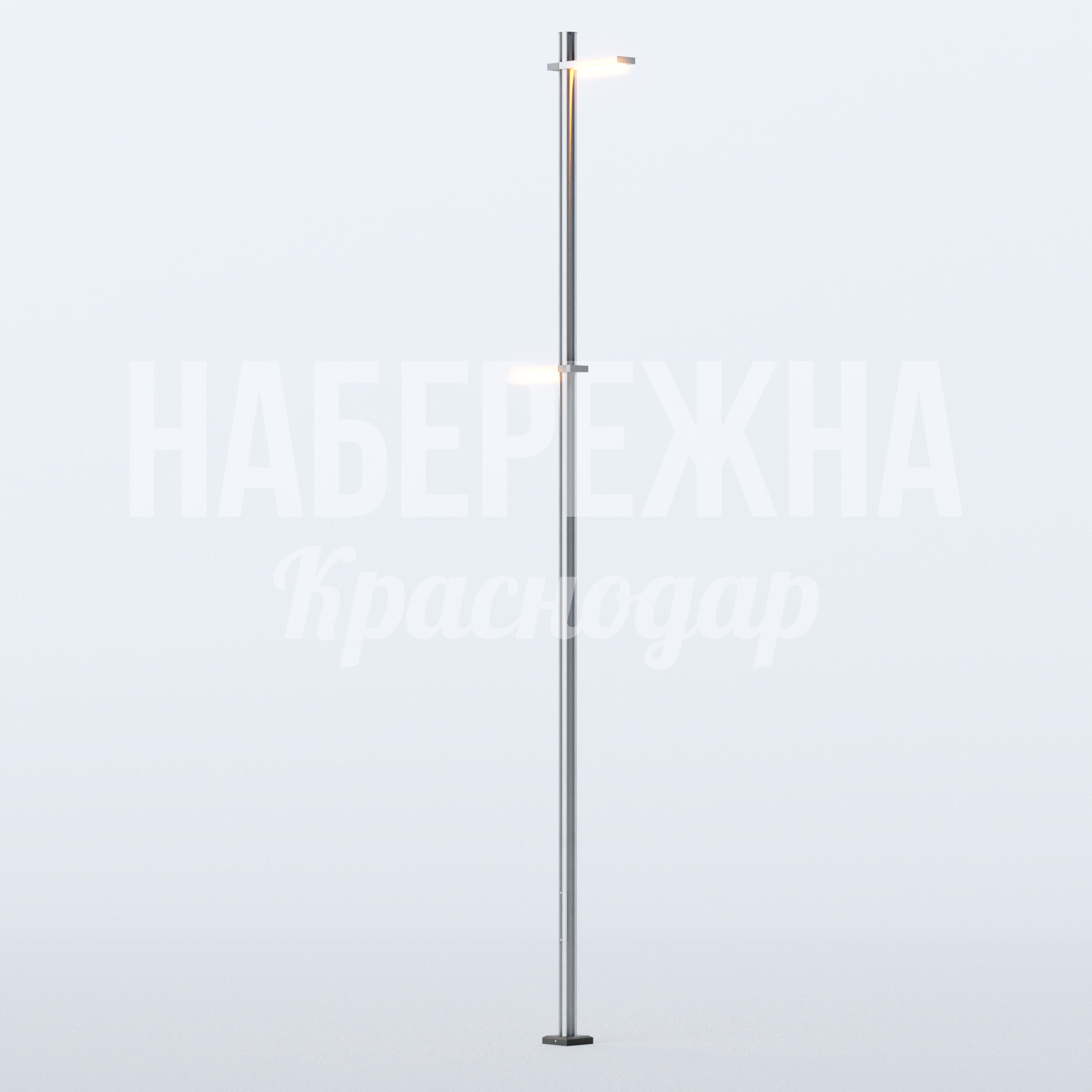 Фонарь Kiy 200x1000x6000 мм. MAF-22.899 Фонарь с металлической стойкой для площадей и скверов. Высота 6 метров обеспечивает радиус освещения до 15 м.