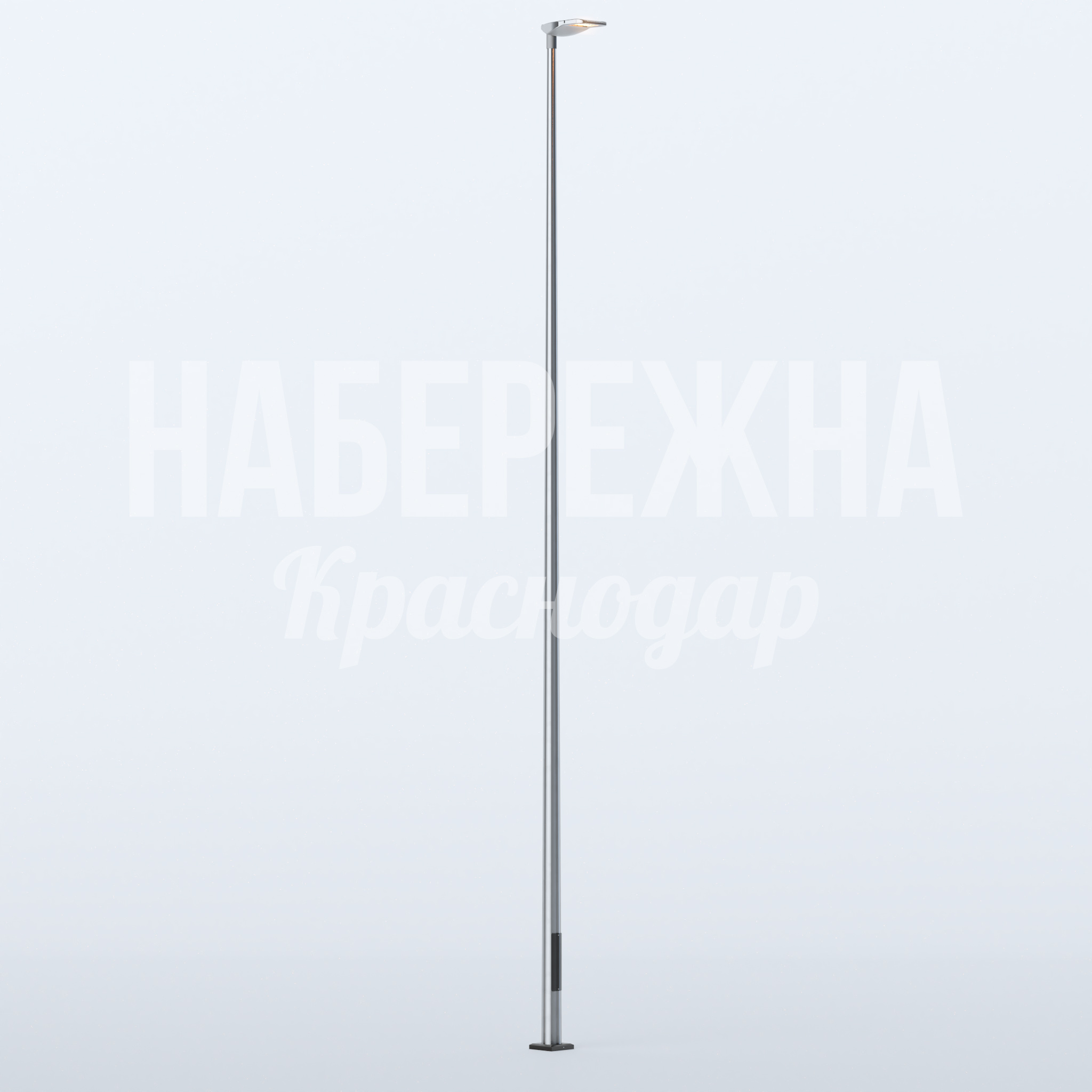 Фонарь Damaa 650x300x8200 мм. MAF-22.907 Уличный фонарь с LED-подсветкой и металлическим корпусом. Снижает расходы на электроэнергию и обслуживание.