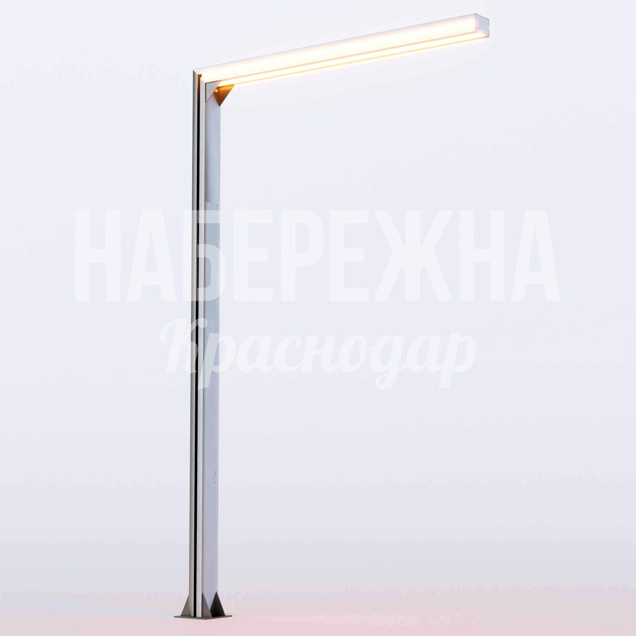 Фонарь Nibfuhef 250x2000x3300 мм. MAF-23.035 Фонарь с LED-подсветкой и прочным корпусом. Обеспечивает яркое освещение улиц и парков, экономит энергию.