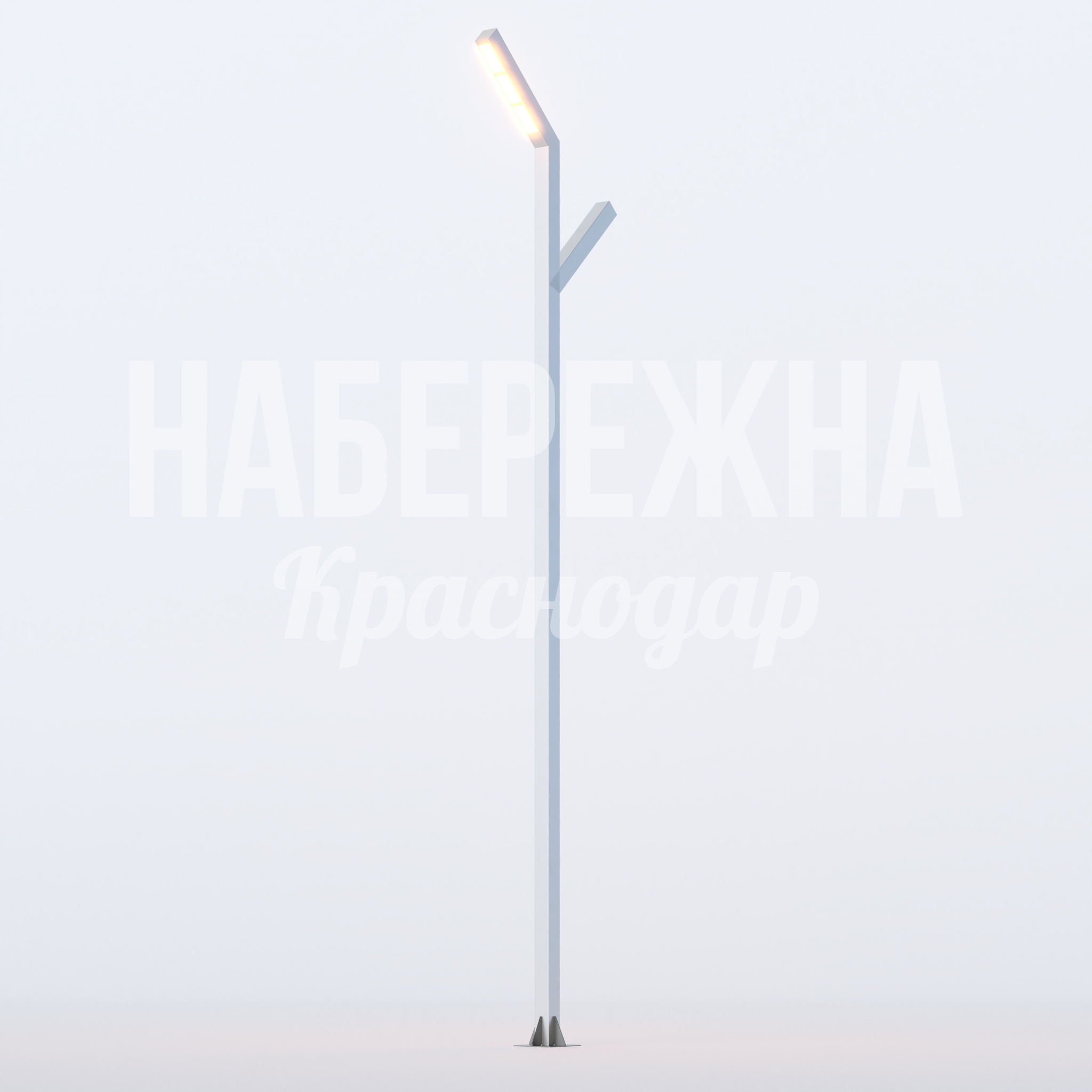 Фонарь Vohak — купить, MAF-23.059 | Набережна Фонарь Vohak 270x1100x5500 мм. MAF-23.059 Уличный фонарь с LED-подсветкой и двухрожковой конструкцией. Высота 5,5 м для парков и скверов. Порошковое покрытие защищает от коррозии.