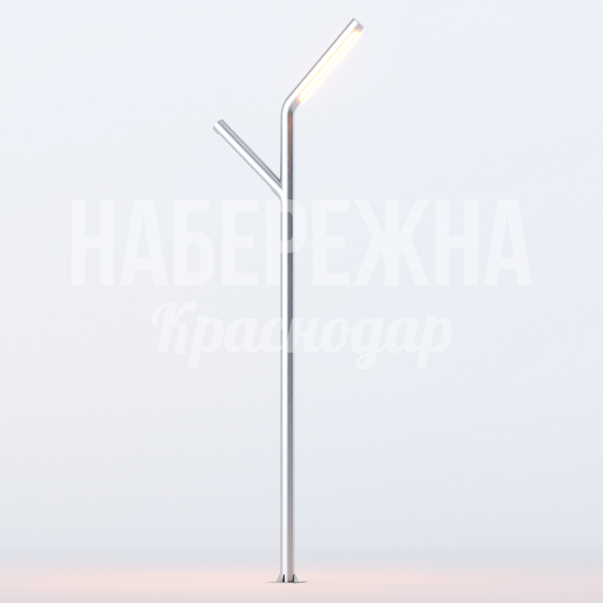 Фонарь Butrid 300x1500x5000 мм. MAF-23.061 Фонарь с LED-подсветкой и солнечной панелью. Снижает расходы на электроэнергию до 80%, работает автономно.