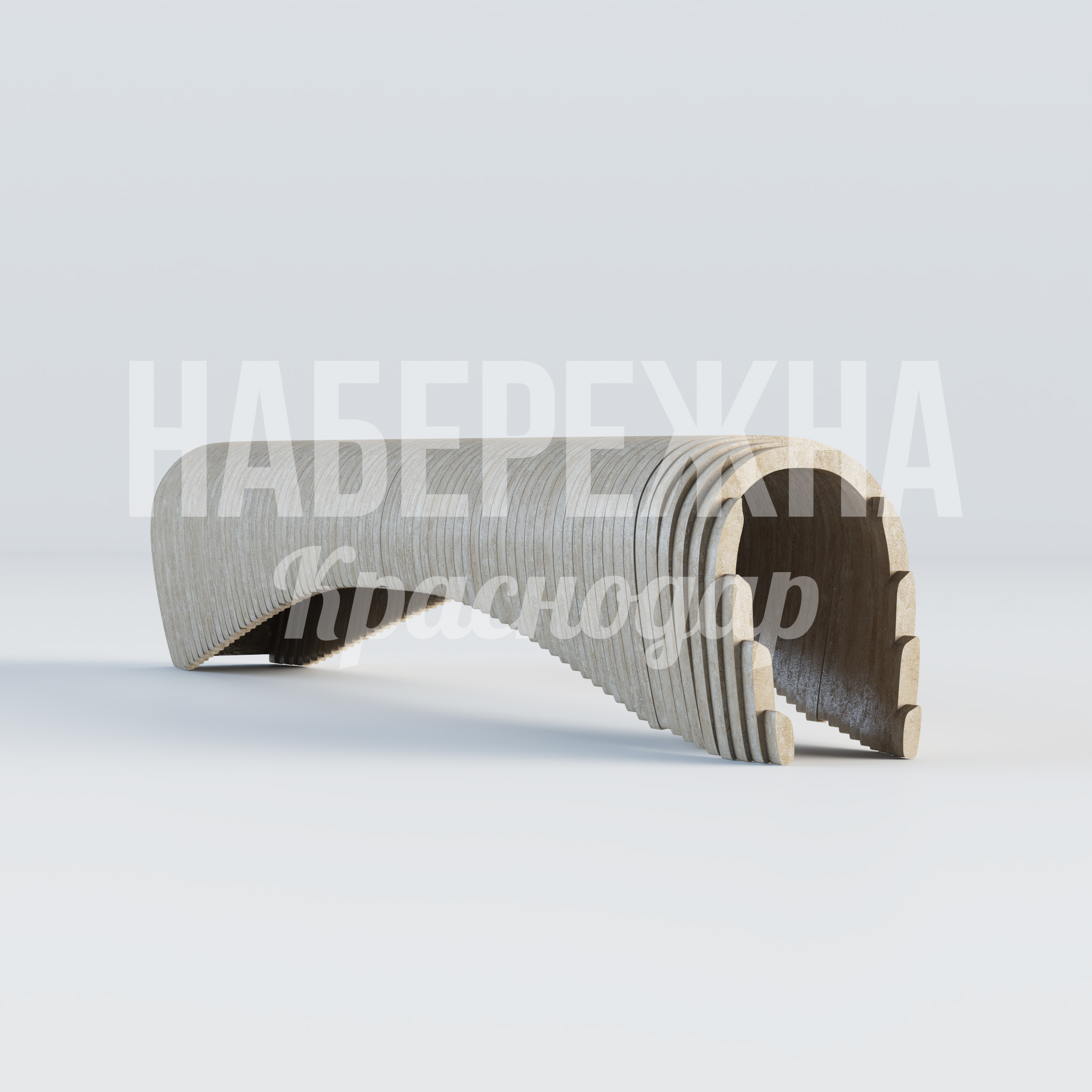 Лавочка Töcruk 360x2280x430 мм. MAF-23.102-2 Лавочка из слоистого композита с выразительной рельефной фактурой. Не требует обслуживания, стойкая к влаге и УФ.